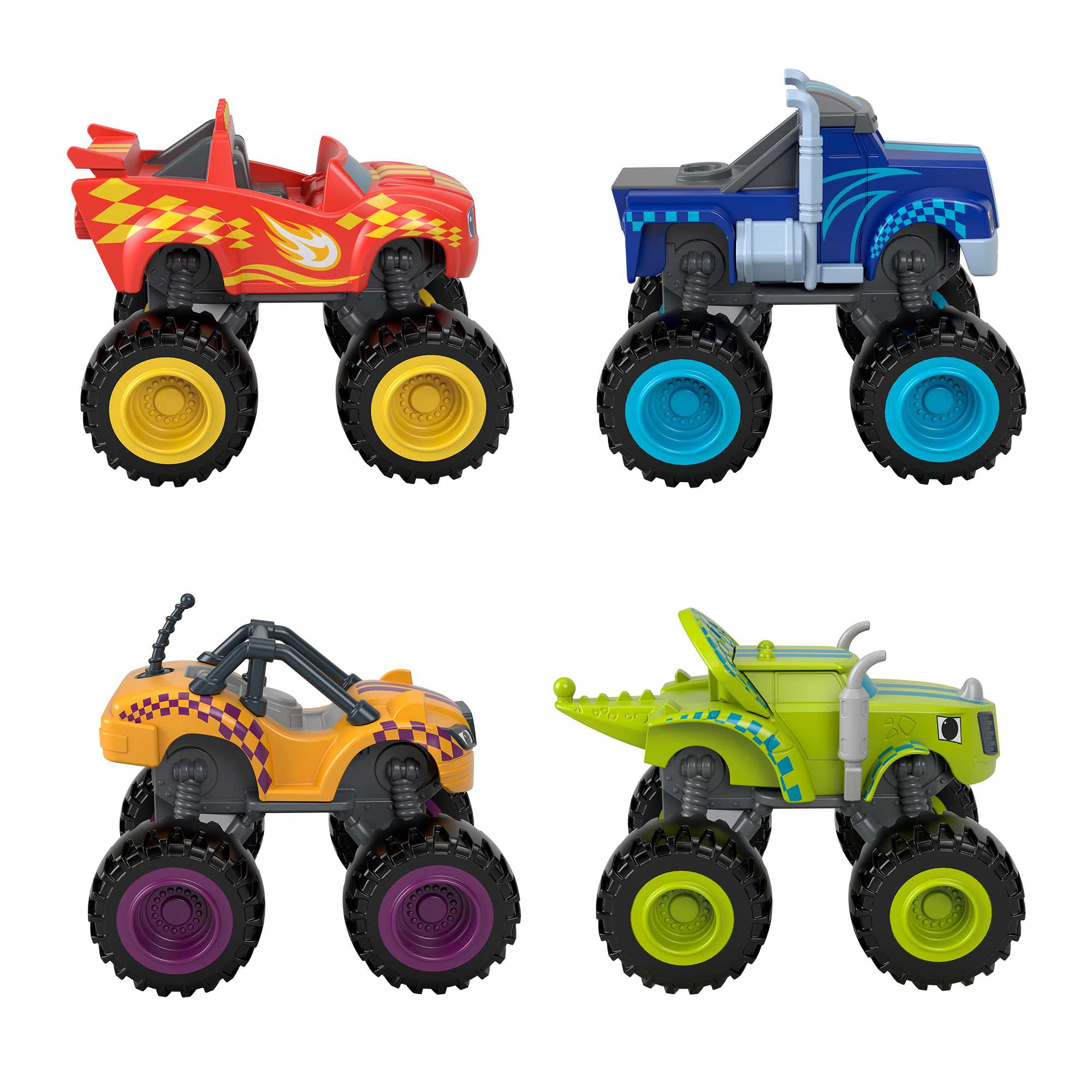 Fisher-Price Nickelodeon Blaze And The Monster Machines Racers 4 Pack - Image 4