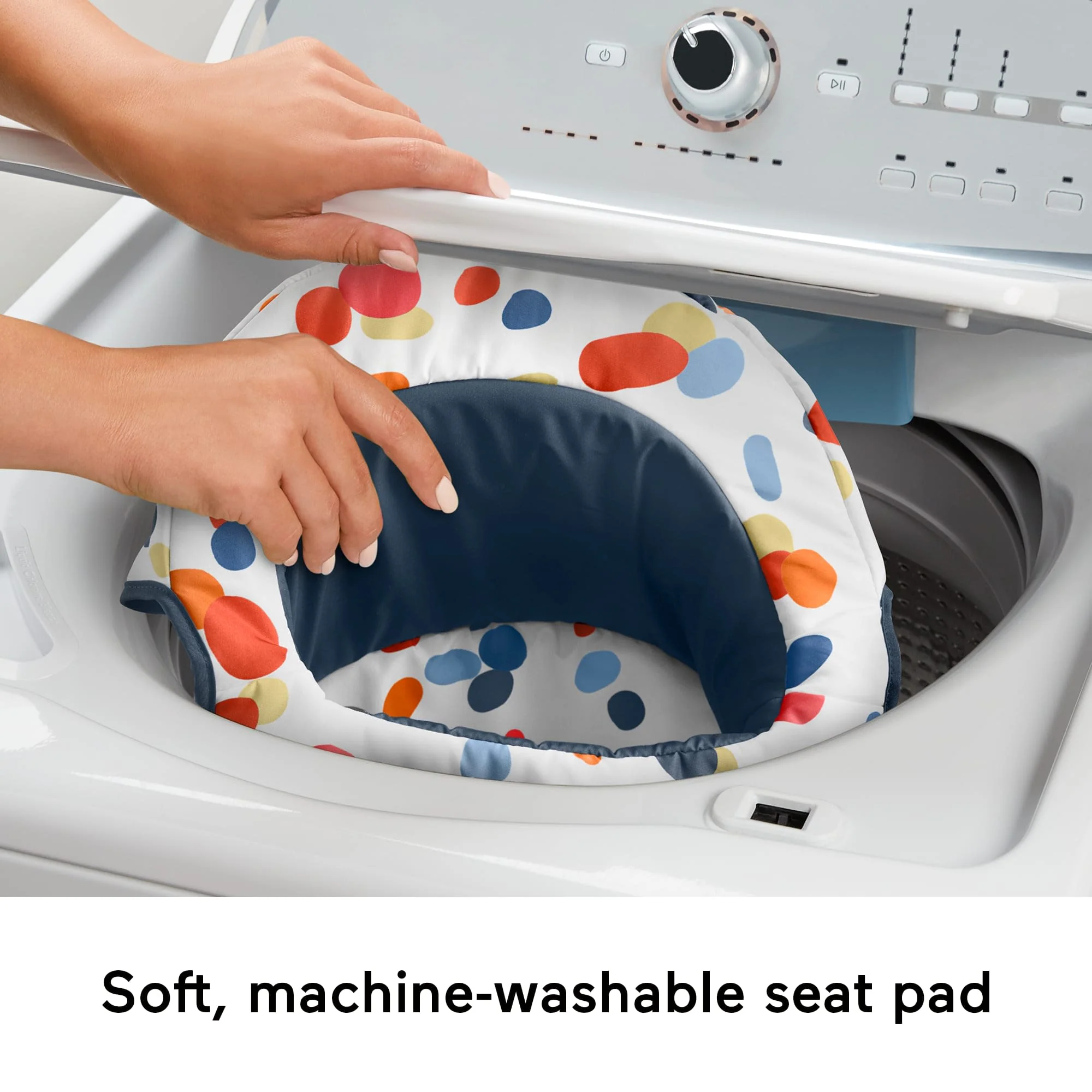 Fisher-Price Sit-Me-Up Floor Seat, Portable Baby Chair & 2 Developmental Newborn Toys, Darling Dots - Image 3