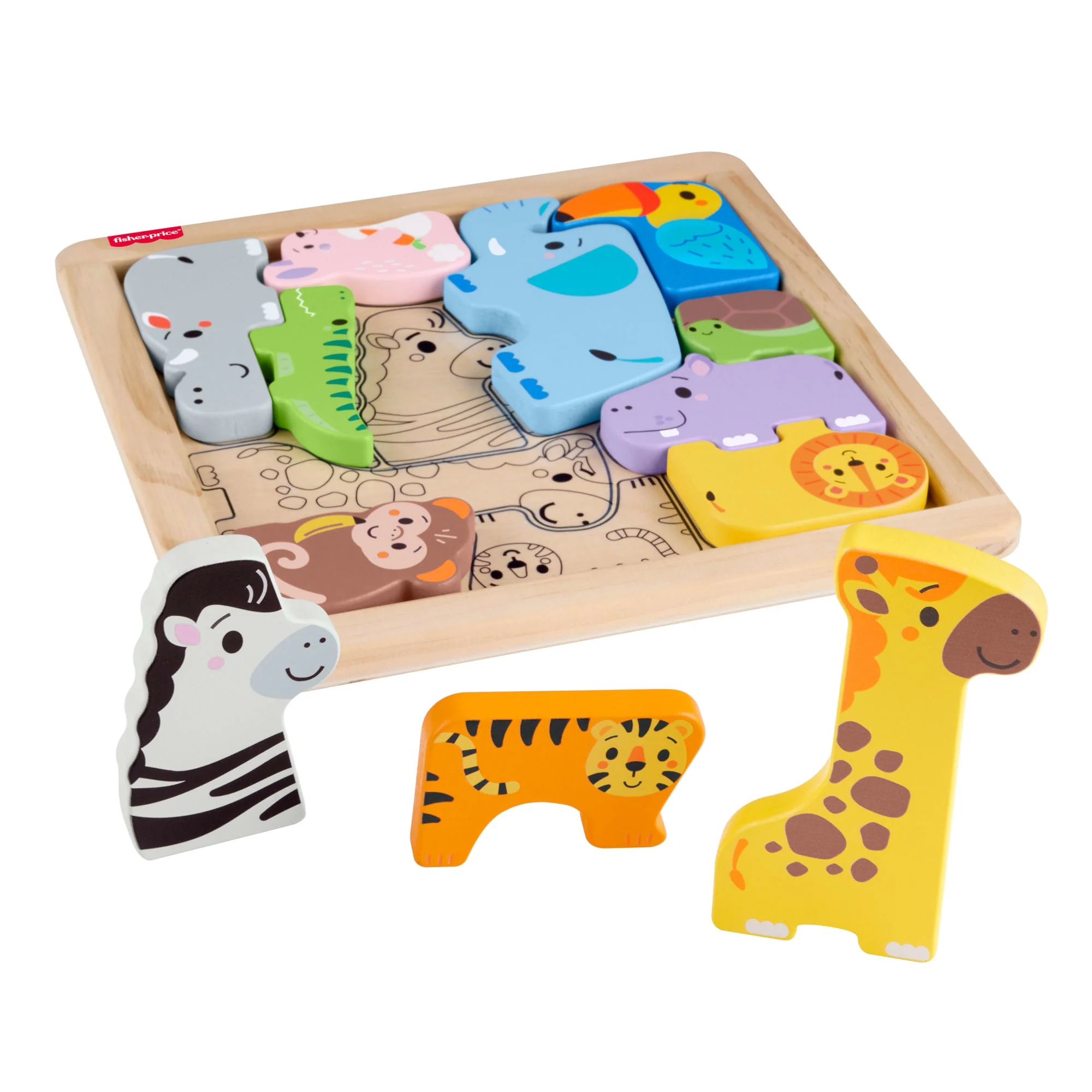 Fisher-Price® Puzzle Animaux en Bois - Image 5
