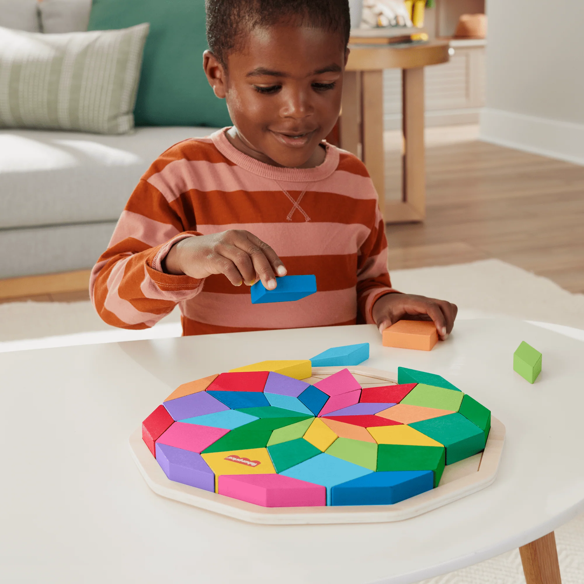 Fisher-Price-Puzzle Mandala en Bois-Puzzle 40Pièces Motif Géométrique - Image 2