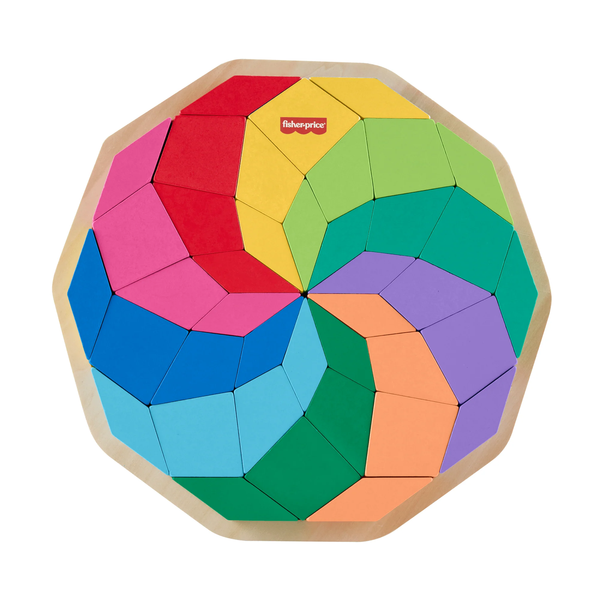 Fisher-Price-Puzzle Mandala en Bois-Puzzle 40Pièces Motif Géométrique - Image 4