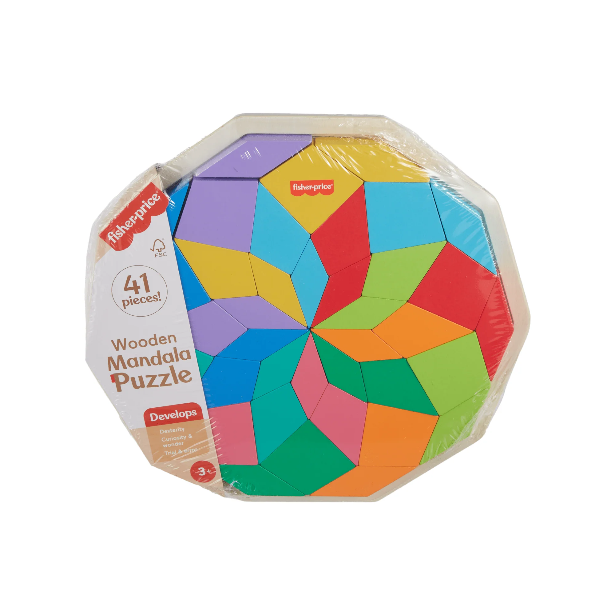 Fisher-Price-Puzzle Mandala en Bois-Puzzle 40Pièces Motif Géométrique - Image 6