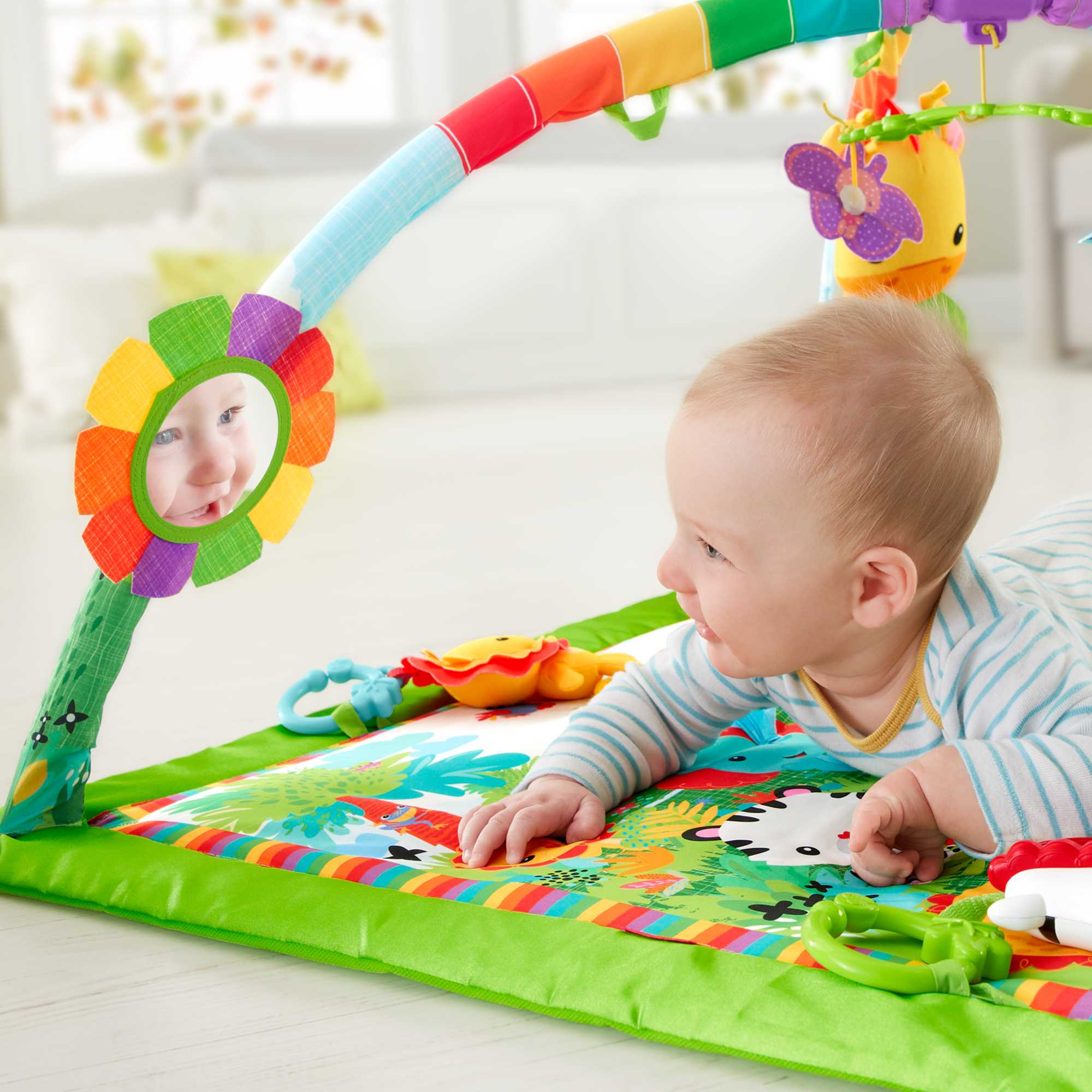 Fisher-Price Rainforest Music & Lights Deluxe Gym - Image 4