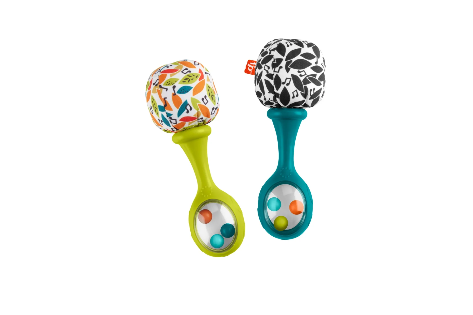 Fisher-Price Rattle ‘n Rock Maracas Set Of 2 Baby Rattles, Newborn Toys, Neutral Colors - Image 4