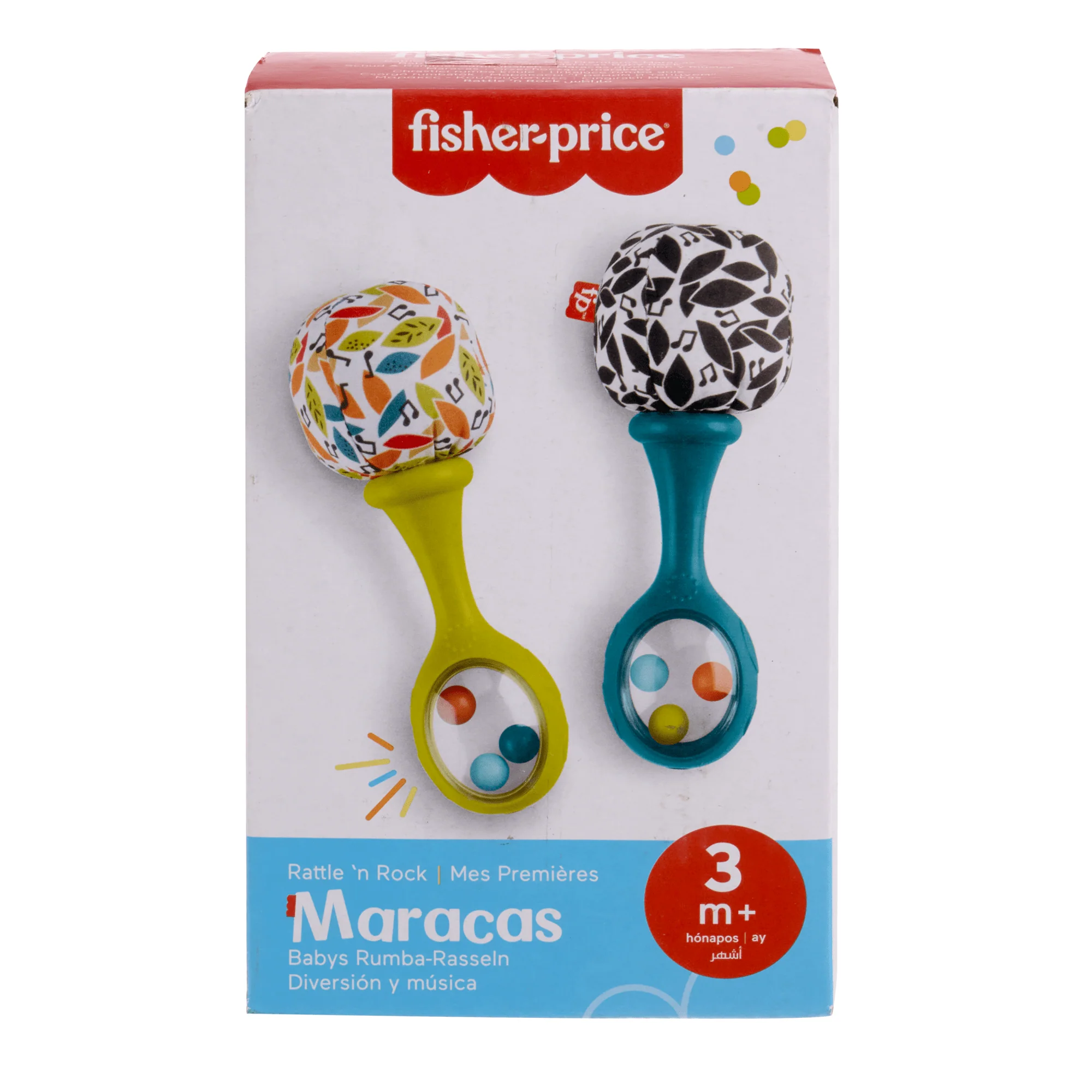 Fisher-Price Rattle ‘n Rock Maracas Set Of 2 Baby Rattles, Newborn Toys, Neutral Colors - Image 6