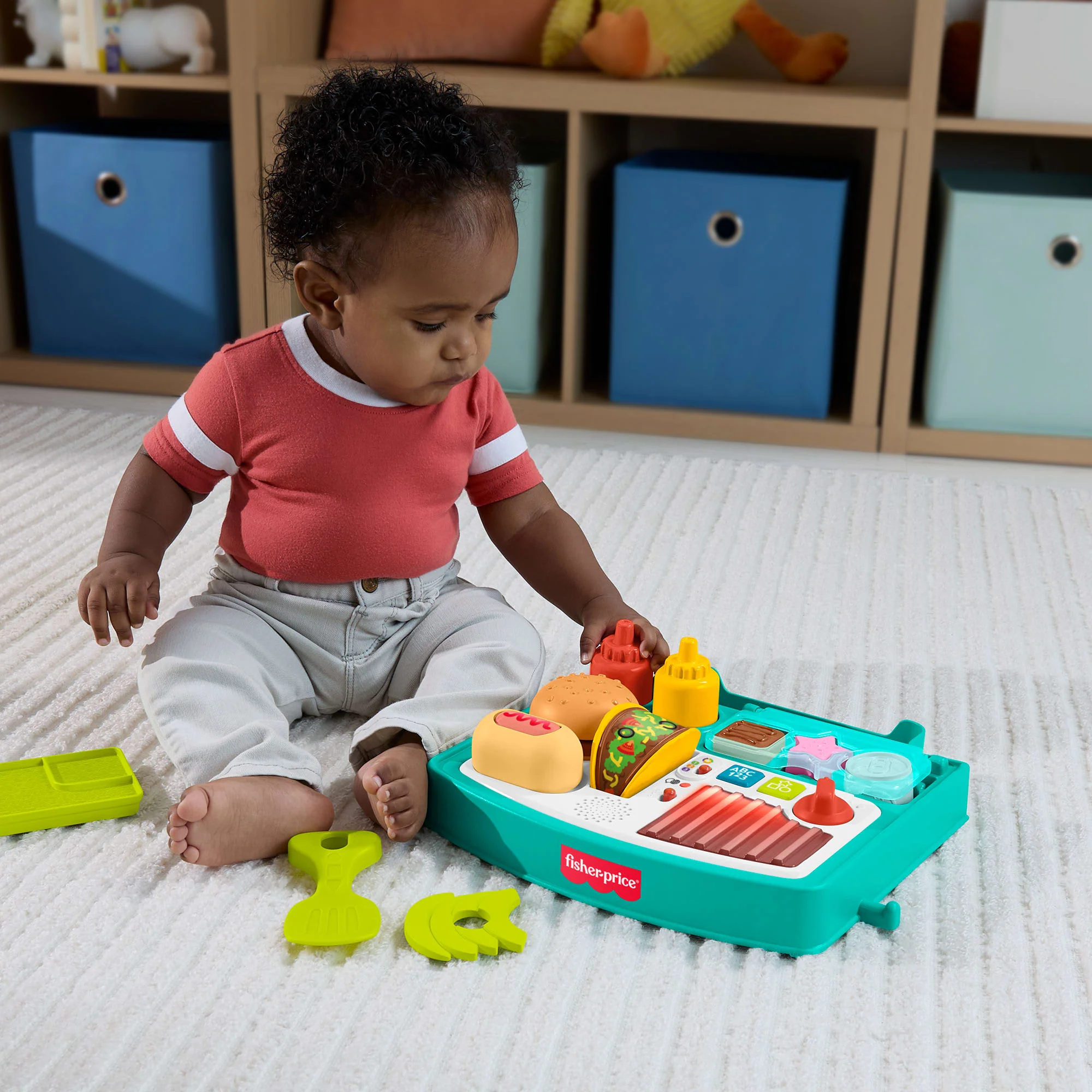 Fisher-Price Ríe y Aprende Andadera para Bebés Carro de Snacks 4 en 1 - Image 2