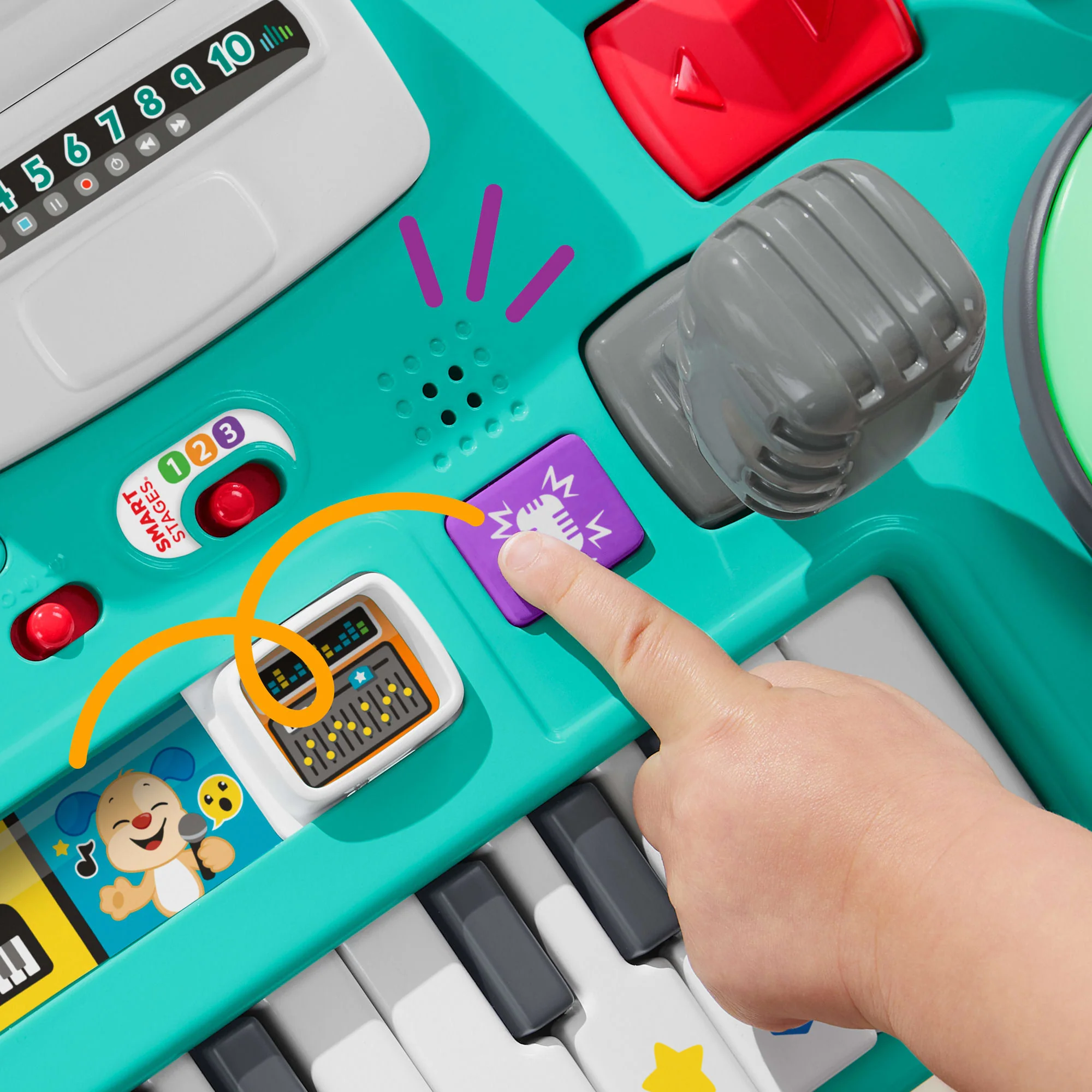 Fisher-Price Ríe y Aprende Juguete para Bebés Mesa Musical Aprende Conmigo - Image 4
