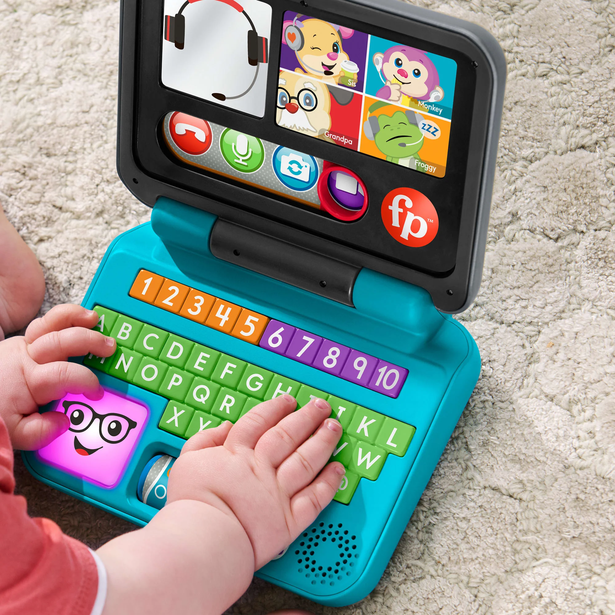 Fisher-Price Ríe y Aprende Juguete para Bebés Mi Primer Laptop De Aprendizaje - Image 4