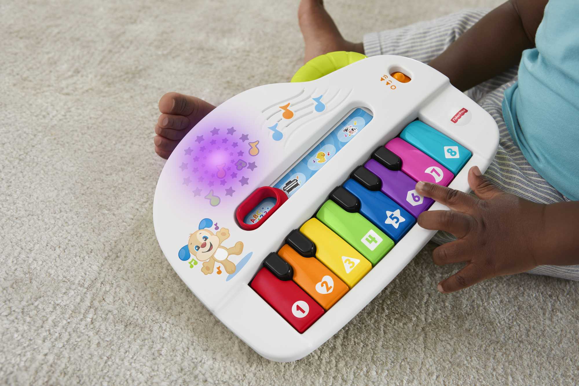 Fisher-Price RĂe y Aprende Juguete para BebĂ©s Perrito Piano Sonidos Divertidos - Image 3