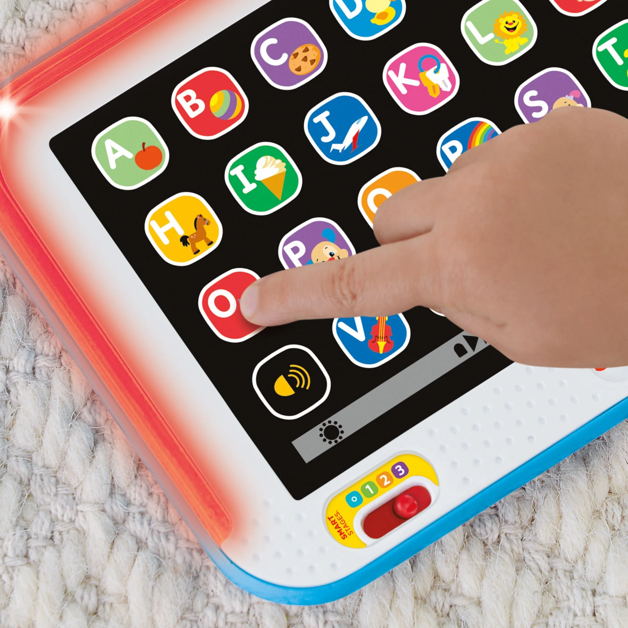 Fisher-Price Ríe y Aprende Juguete para Bebés Tablet De Aprendizaje Crece Conmigo Azul - Image 4