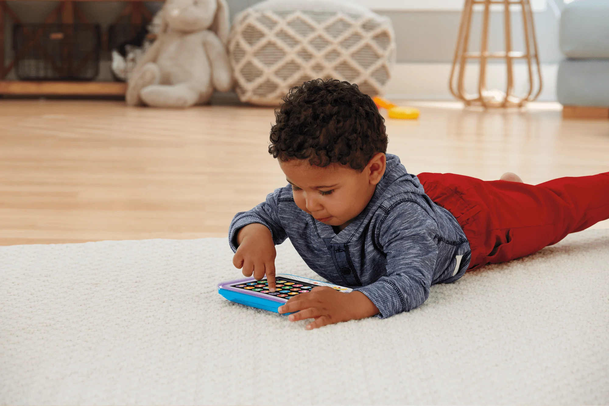Fisher-Price Ríe y Aprende Juguete para Bebés Tablet De Aprendizaje Crece Conmigo Azul - Image 5