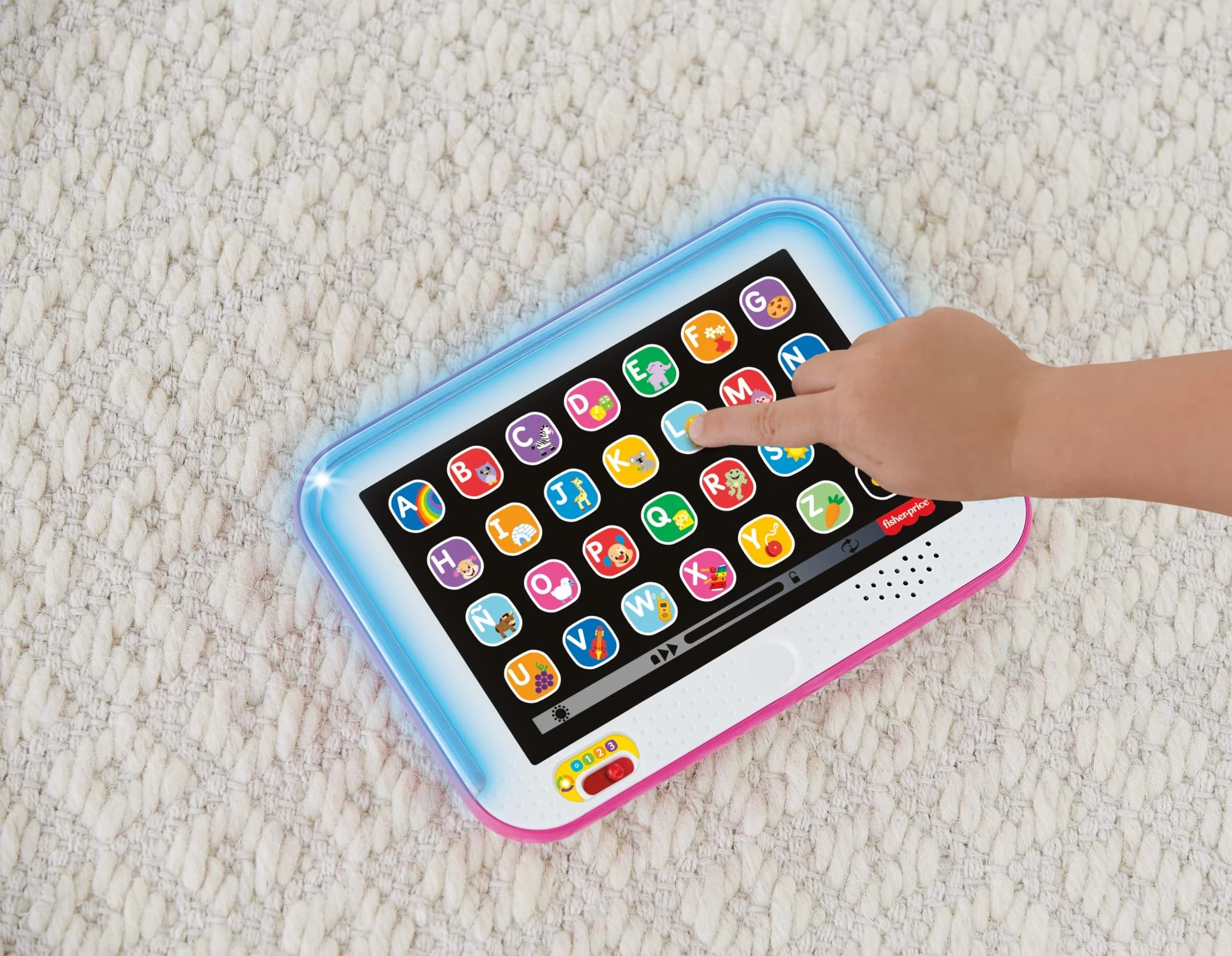 Fisher-Price Ríe y Aprende Juguete para Bebés Tablet De Aprendizaje Crece Conmigo Rosa - Image 3