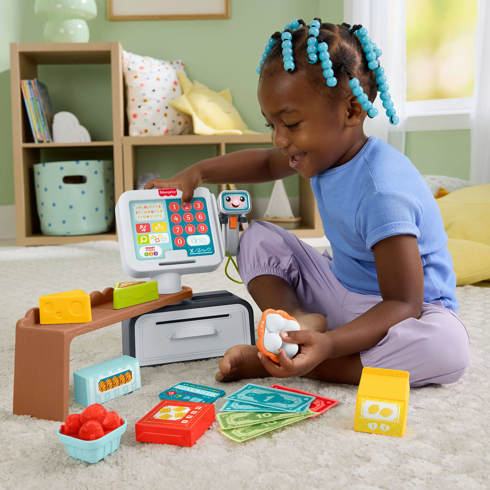 Fisher-Price Rires et Éveil Caisse enregistreuse Comptage et Magasinage - Image 2