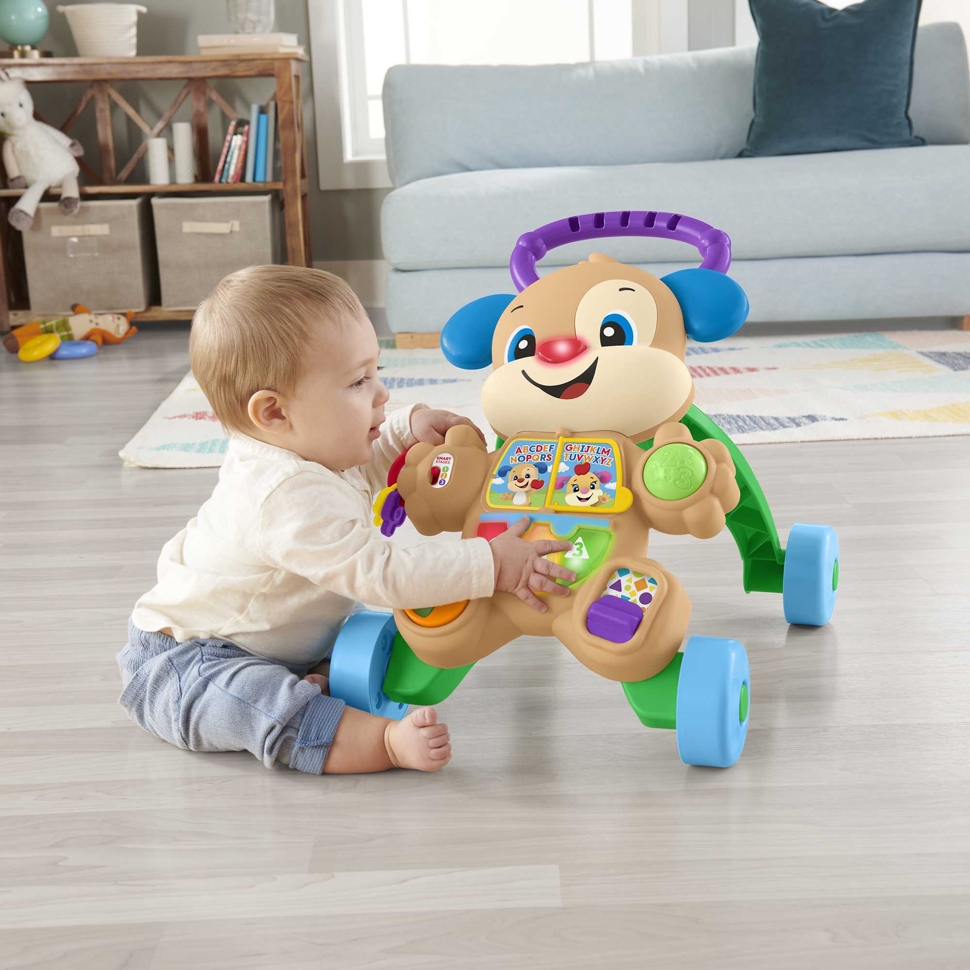 Fisher-Price Rires et Éveil Éveil Progressif Trotteur Éducatif Puppy Version Anglaise et Française - Image 4
