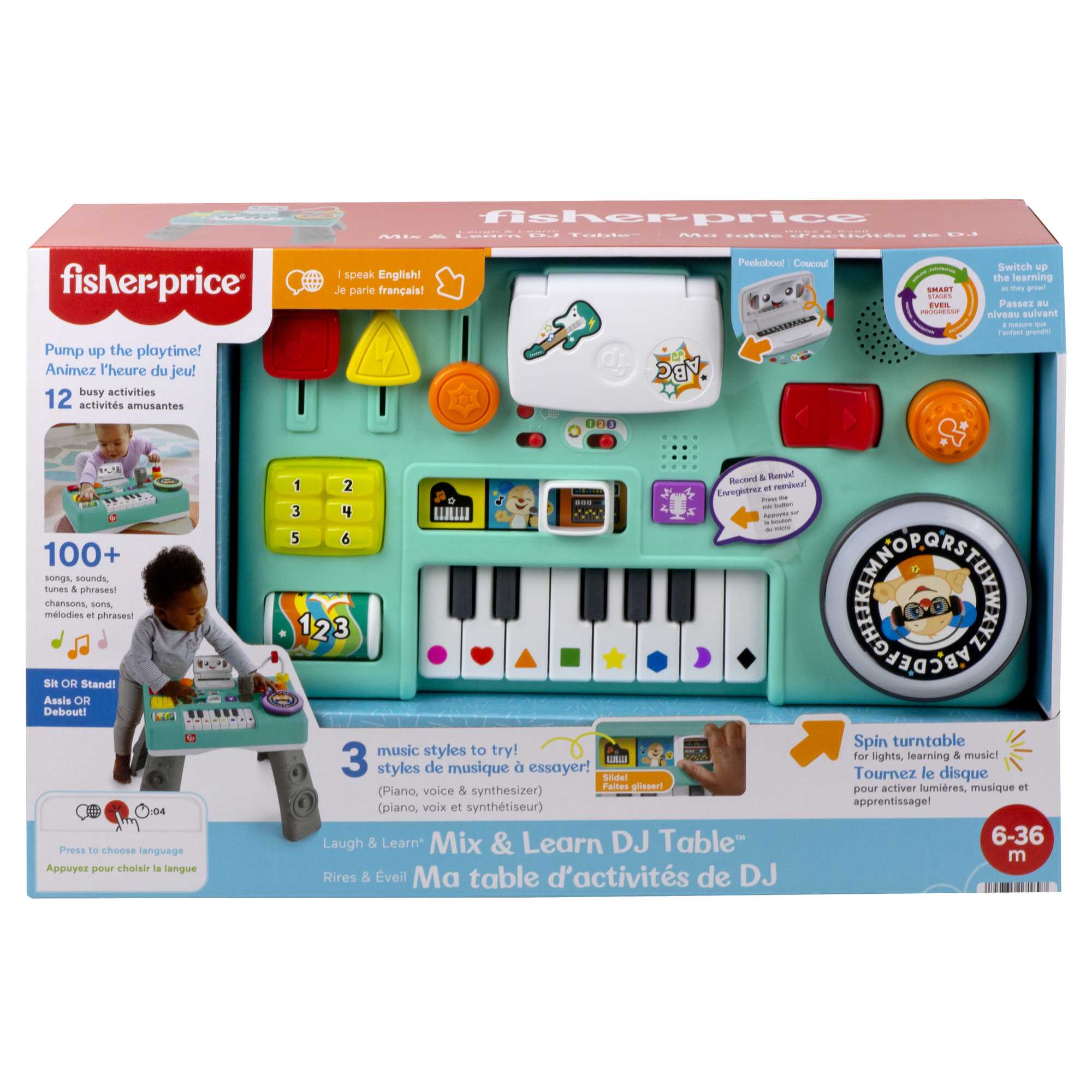 Fisher-Price Rires et Éveil Ma Table D’Activités de DJ, Multilingue - Image 7