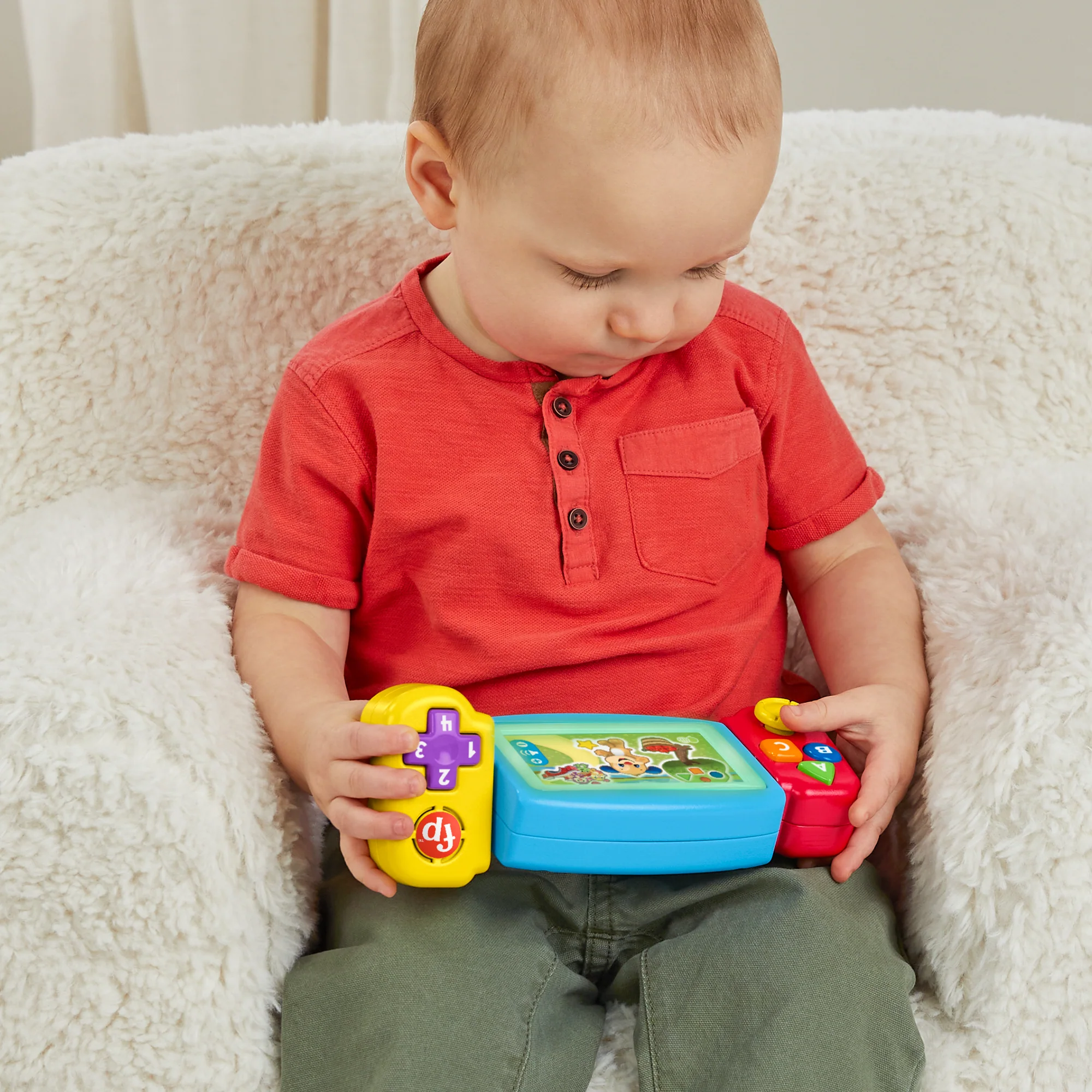 Fisher-Price Rires et Éveil Ma Tourni-Console D’Apprentissages  - Version Anglaise et Française - Image 2