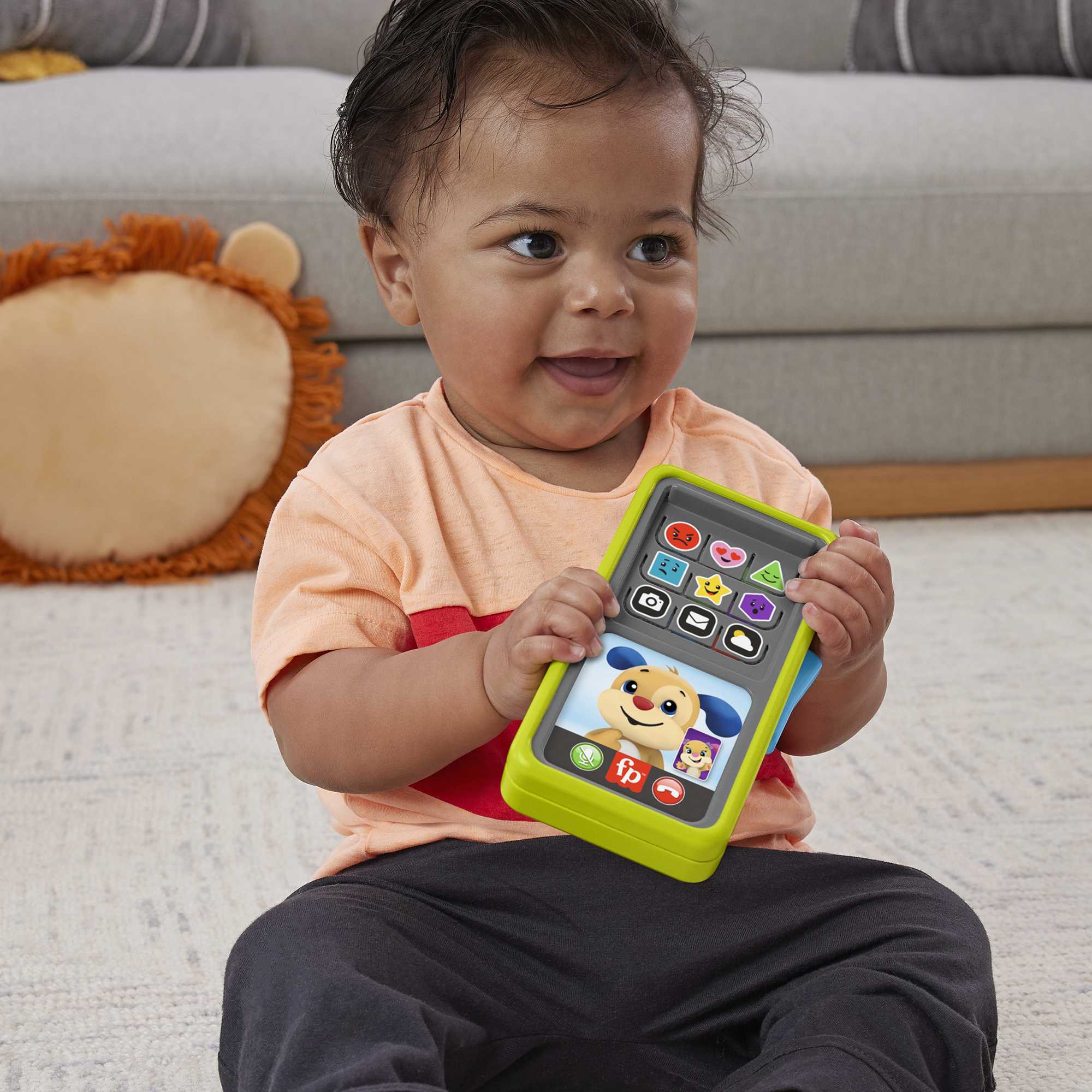 Fisher-Price Rires et Éveil Mon Téléphone Intelligent 2 en 1 - Version Anglaise et Française - Image 2