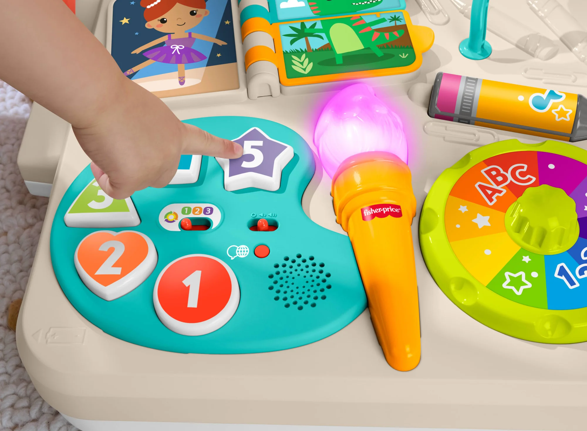 Fisher-Price® Rires et Éveil Table D’Activités et Chevalet 4 en 1 - Image 3