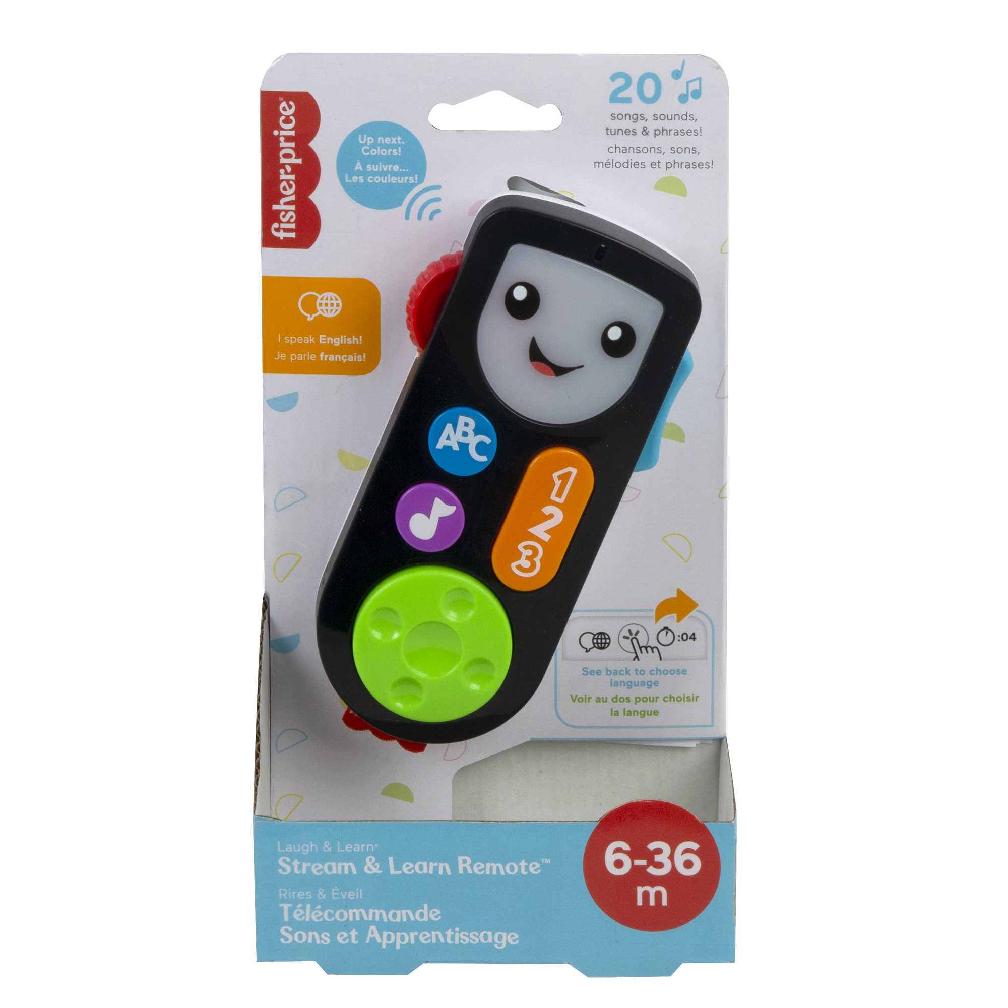 Fisher-Price Rires et Éveil Télécommande Sons et Apprentissage Version Anglaise et Française - Image 6