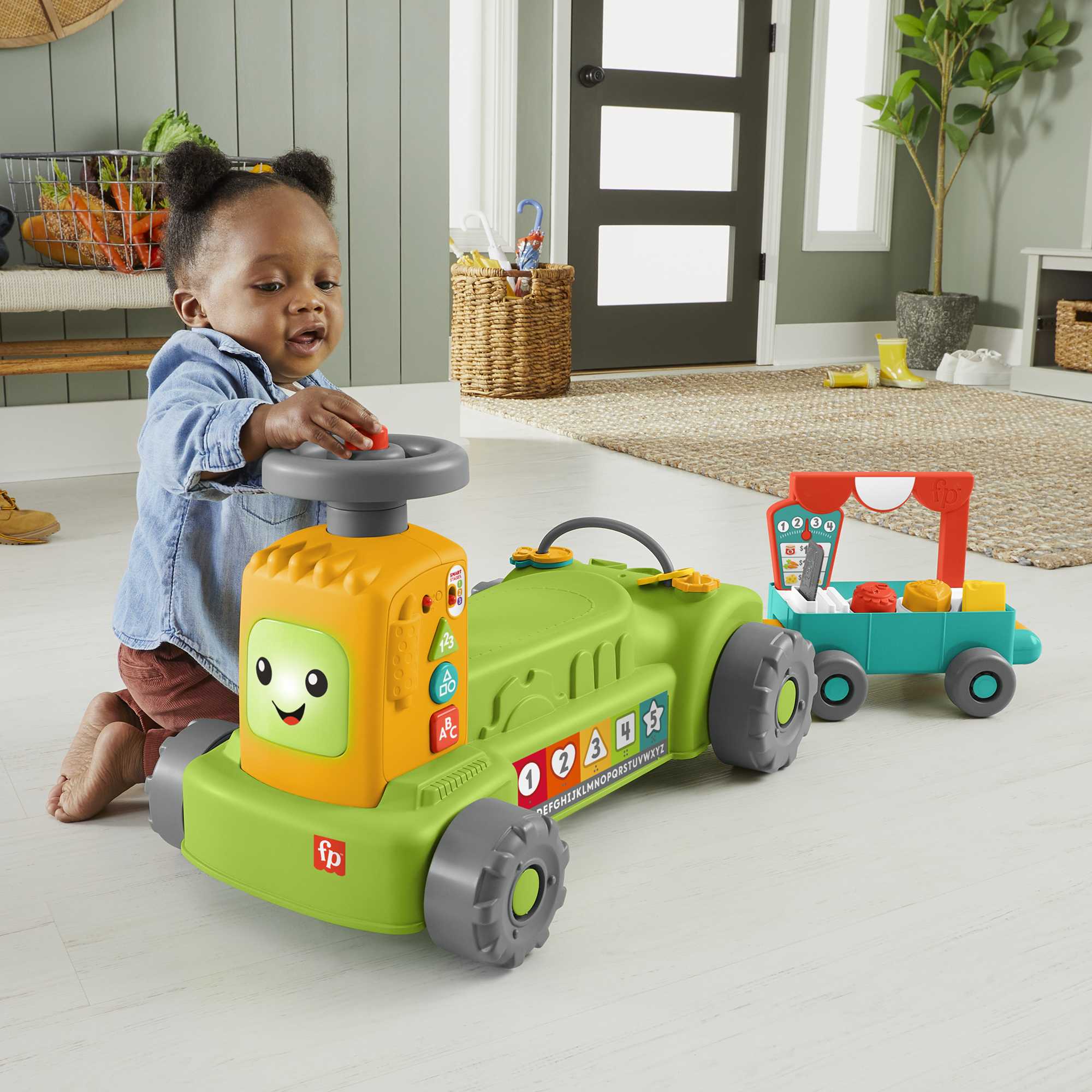 Fisher-Price Rires et Éveil Tracteur de La Ferme Au Marché 4-en-1 - Image 2