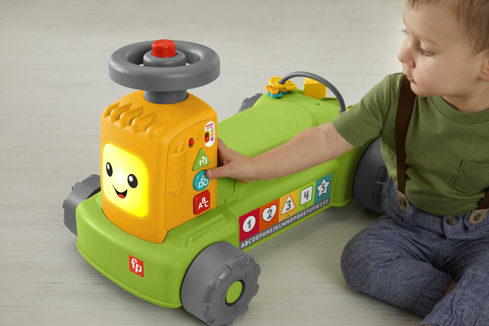 Fisher-Price Rires et Éveil Tracteur de La Ferme Au Marché 4-en-1 - Image 3