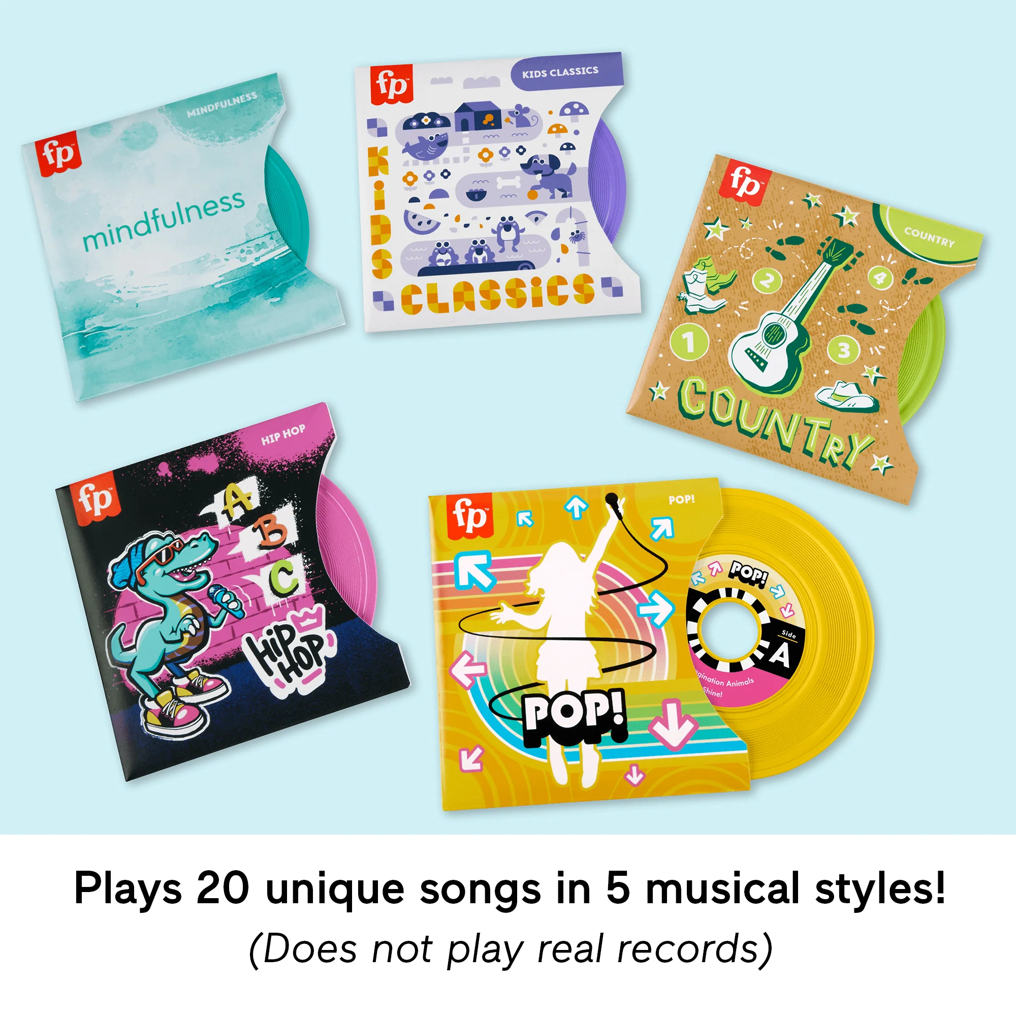Fisher-Price Rockin’ Record Player Musical Toy For Preschool Pretend Play - Image 3