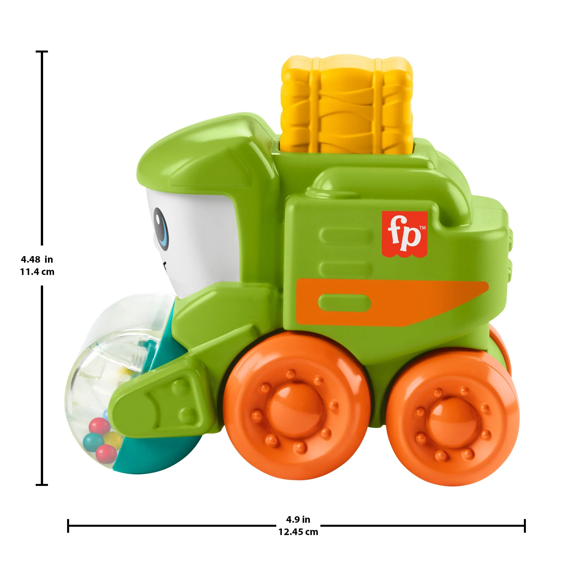 Fisher-Price Rollin’ Tractor Push-Along Toy Vehicle For infants With Fine Motor Activities - Image 6