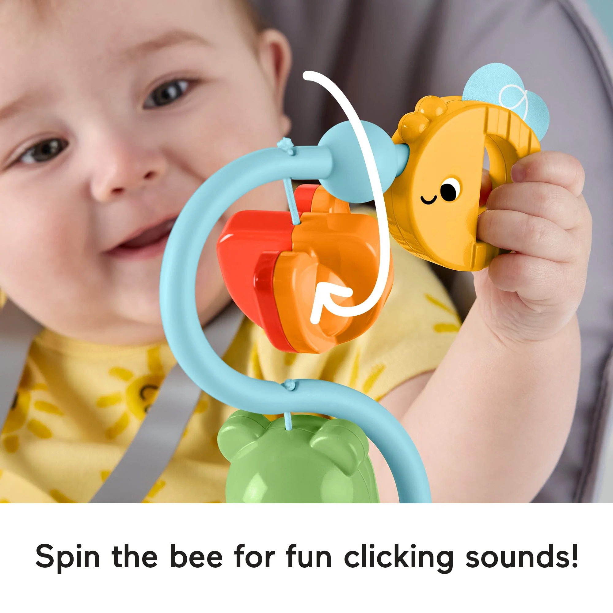 Fisher-Price Sensory Sounds High Chair Toy, Tray Activity For Baby Ages 3+ Months - Image 5