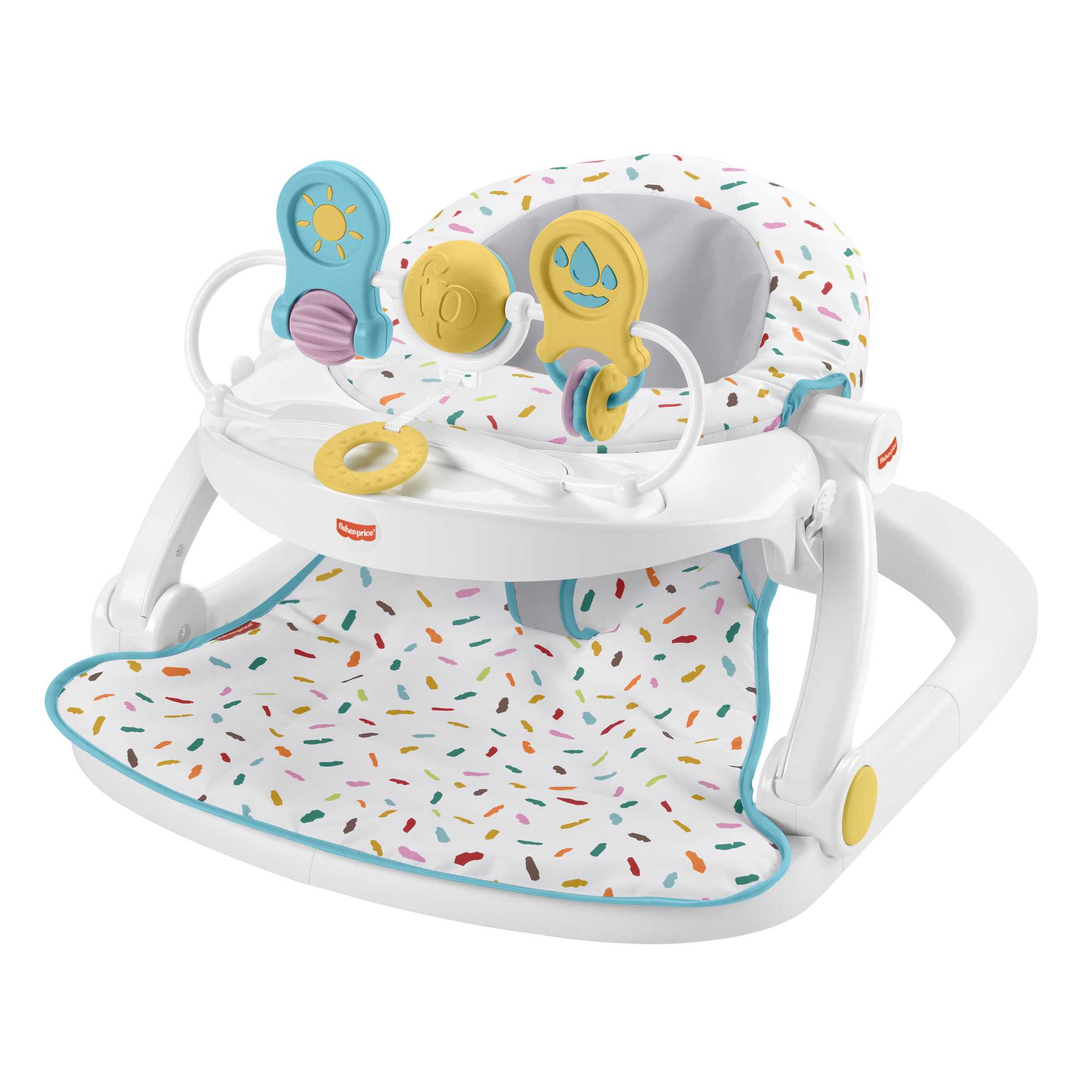 Fisher-Price  Siège Jeu et Confort de Luxe, Paillettes Arc-en-Ciel - Image 5