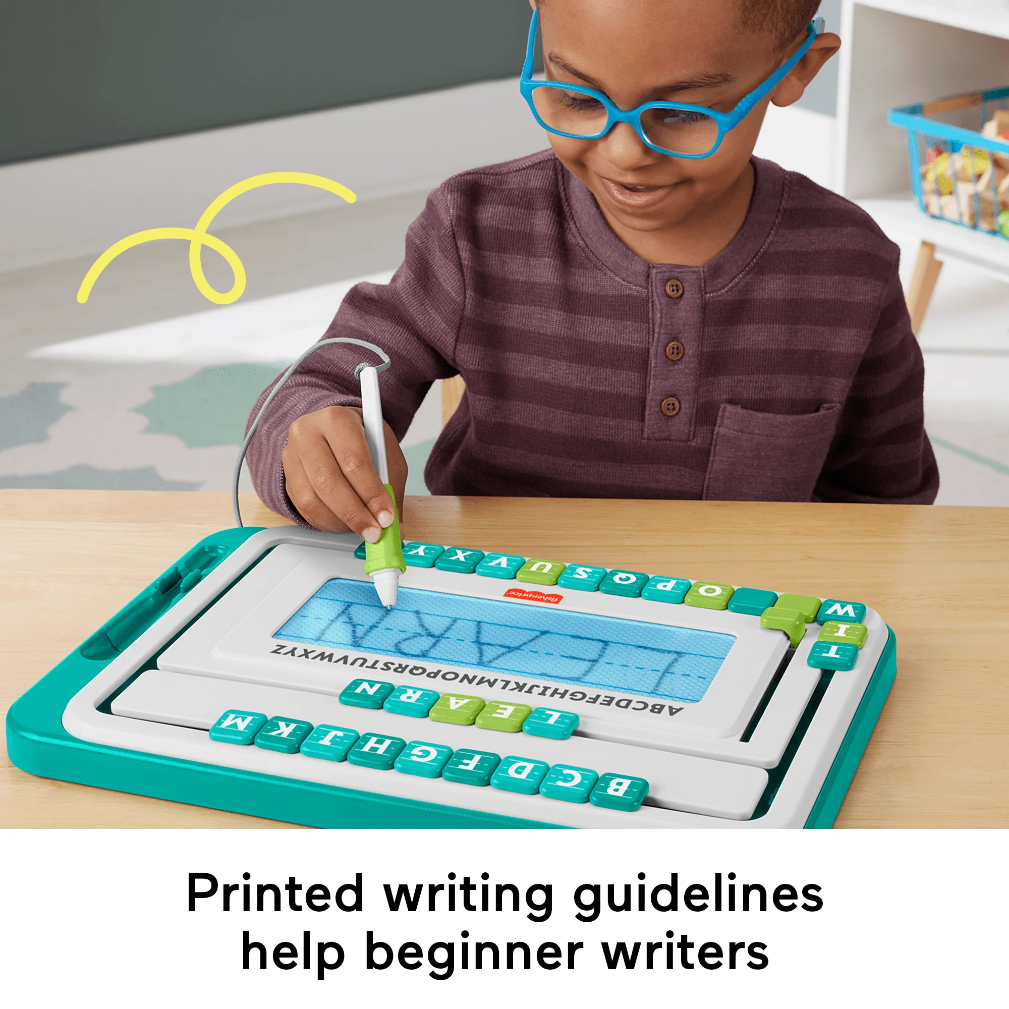Fisher-Price think & Learn Alpha Slidewriter Preschool Toy Magnetic Drawing Tablet - Image 4