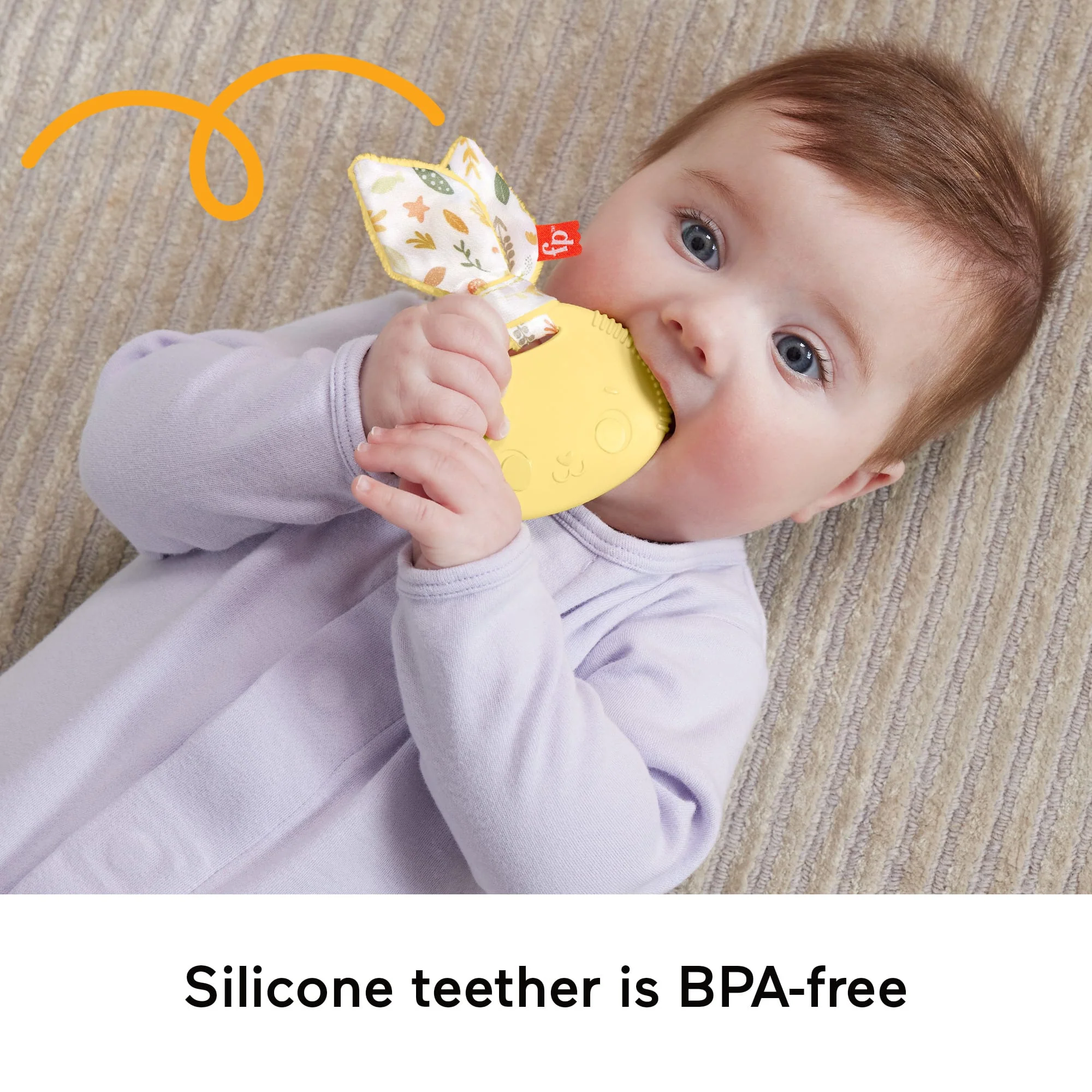 Fisher Price Snuggle Bunny Teether Baby Toy With Fine Motor Activity For Newborns - Image 3