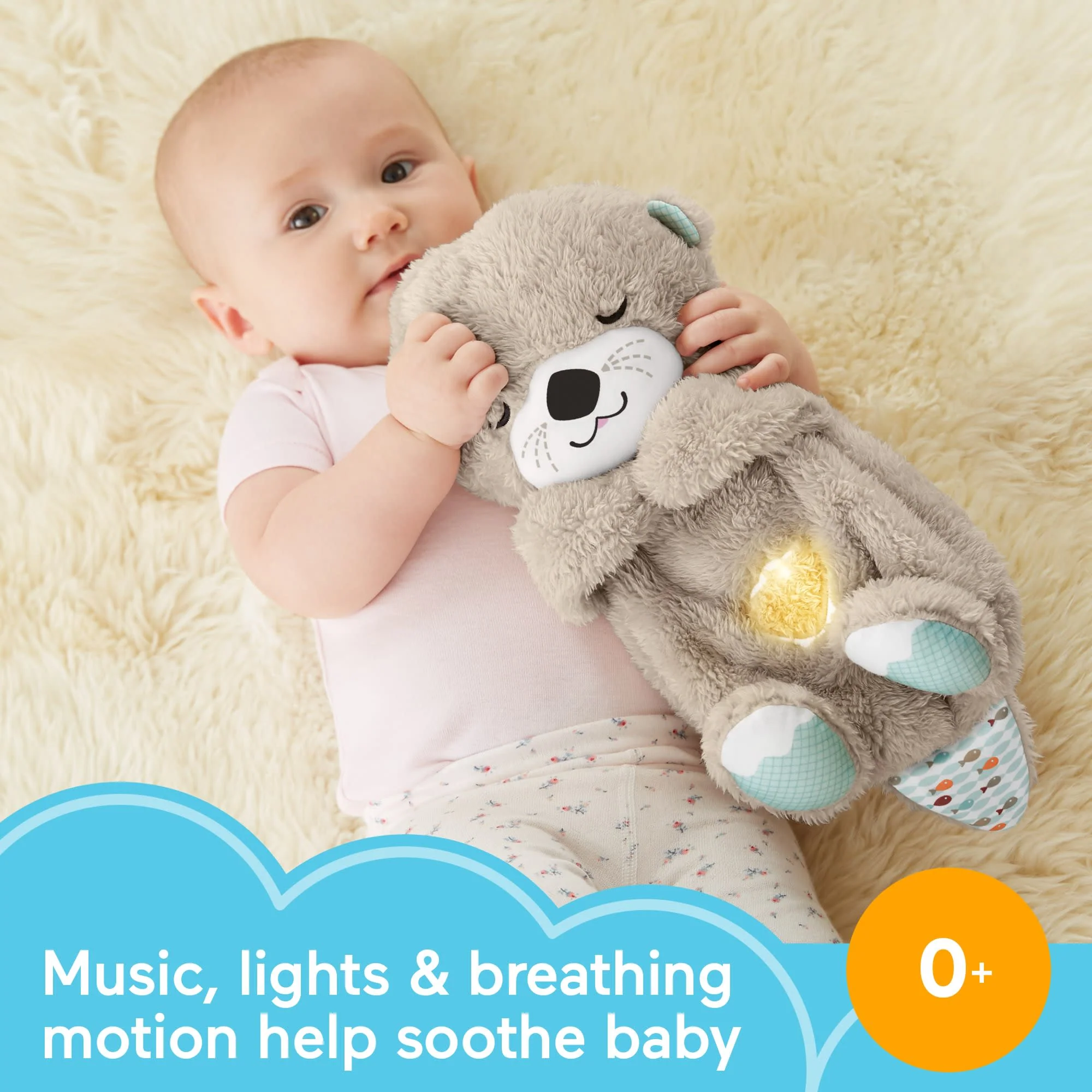 Fisher-Price SooThe 'n Snuggle Otter Baby Sound Machine With Rhythmic Breathing Motion - Image 2