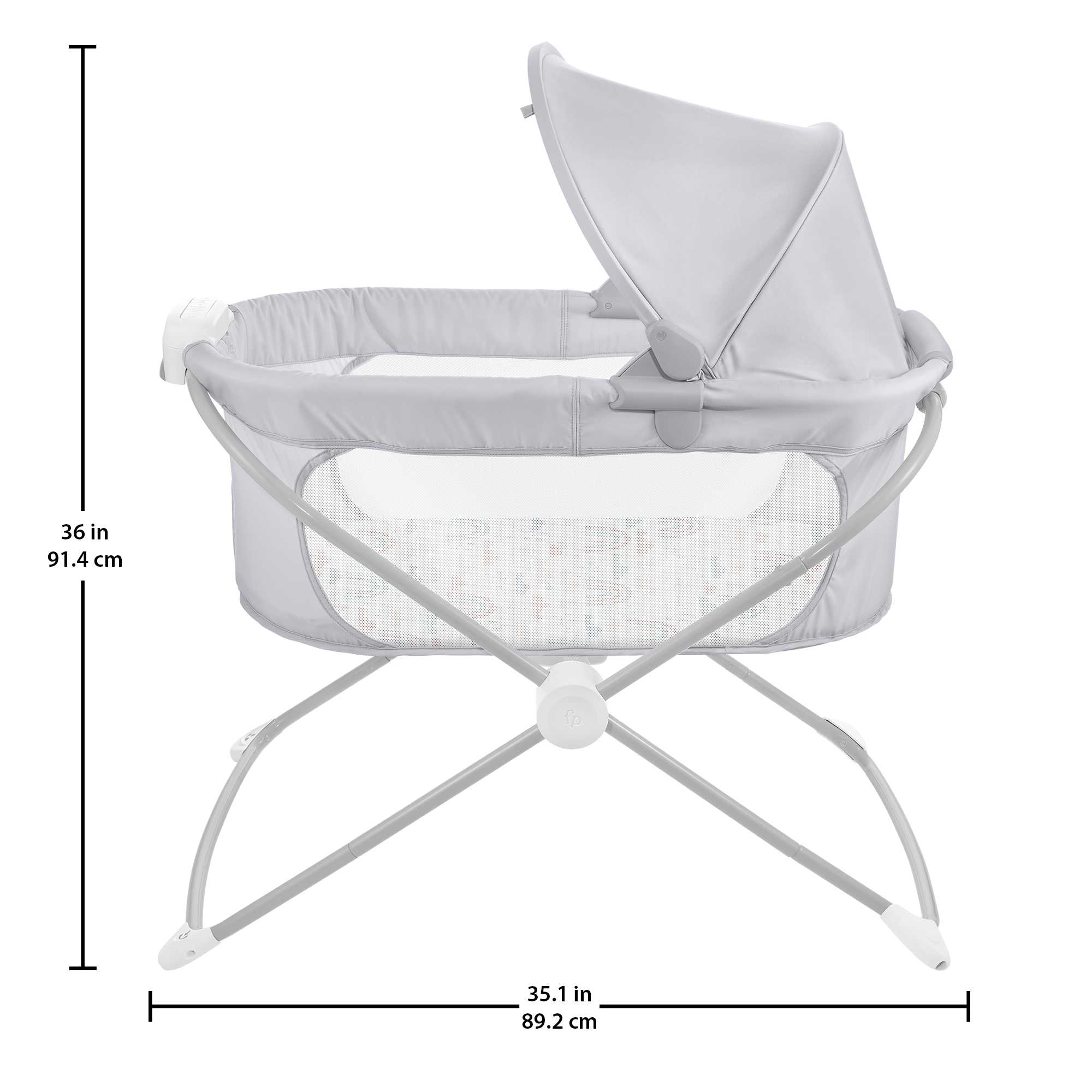 Fisher-Price Soothing View Projection Bassinet - Rainbow Showers - Image 5