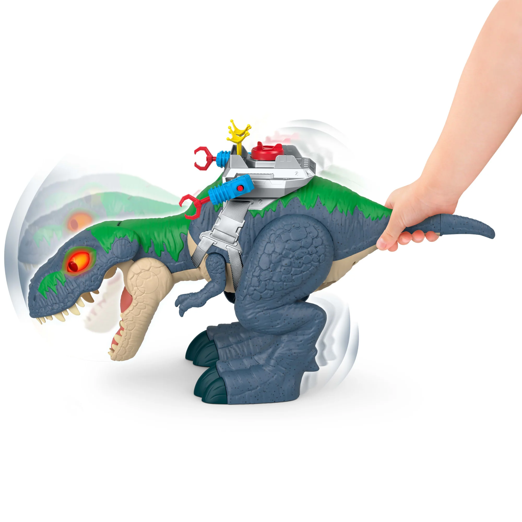 Fisher-Price-T-Rex Mâchoires Redoutables Imaginext-Avec Figurines - Image 3