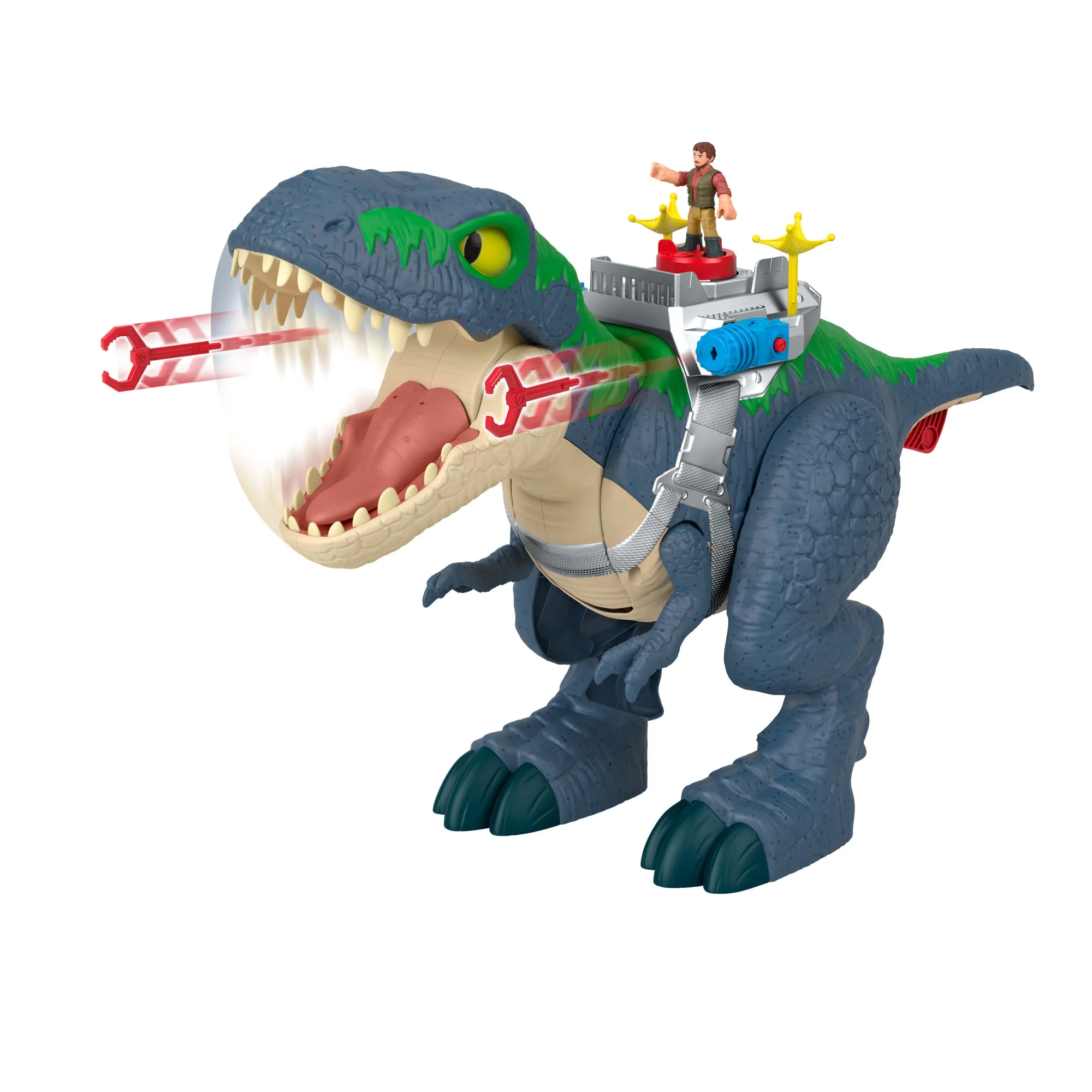 Fisher-Price-T-Rex Mâchoires Redoutables Imaginext-Avec Figurines - Image 4