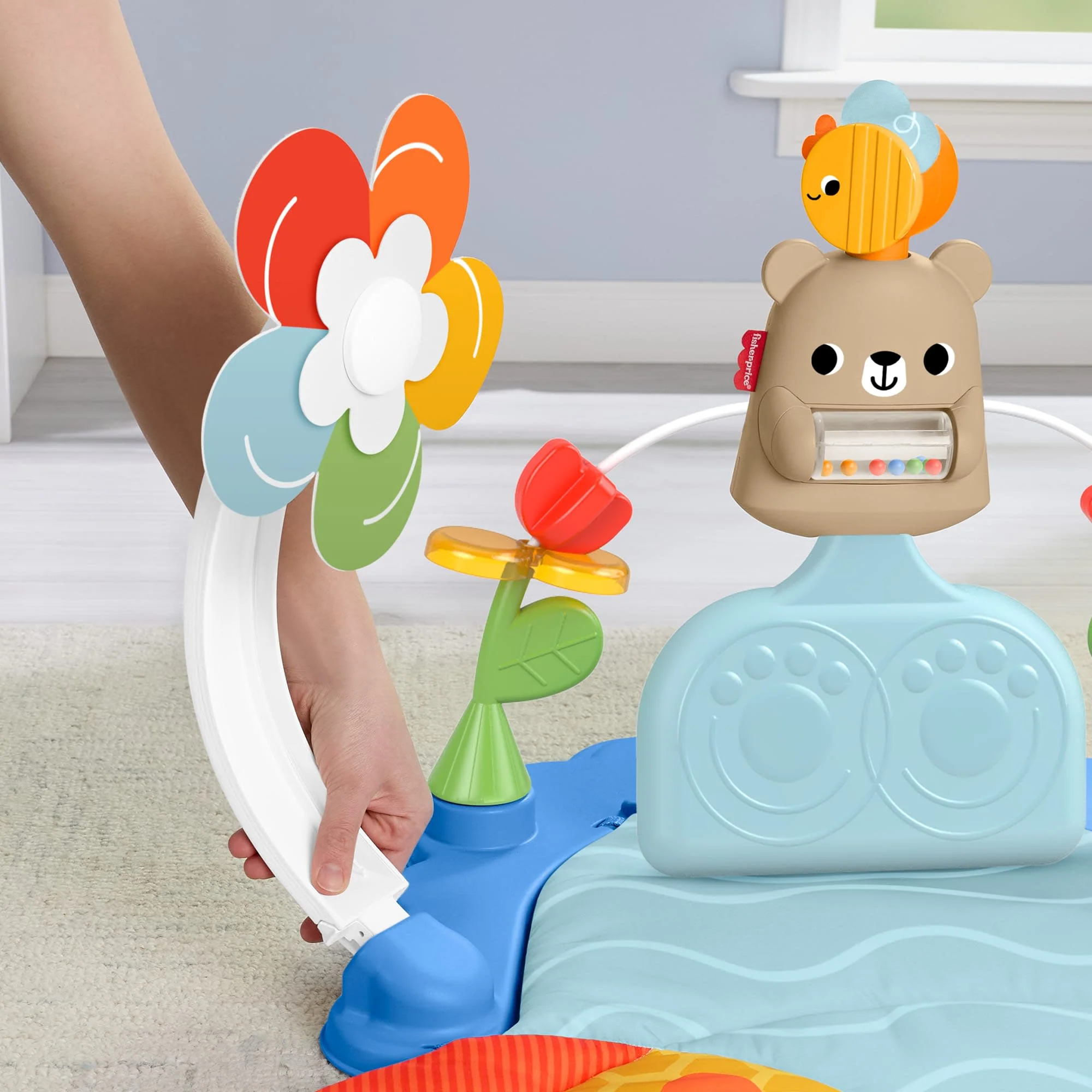 Fisher-Price-Tapis D’Activités 3 en 1 Jeu Avec Les Pieds-Nouveau-Né - Image 3