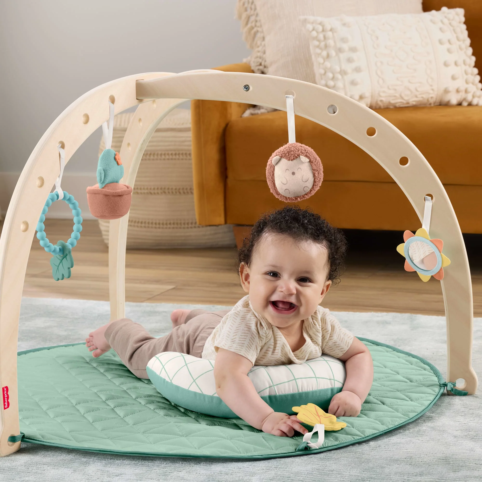Fisher-Price  Tapis D’Activités de Luxe en Bois, Jouets de Développ. - Image 3