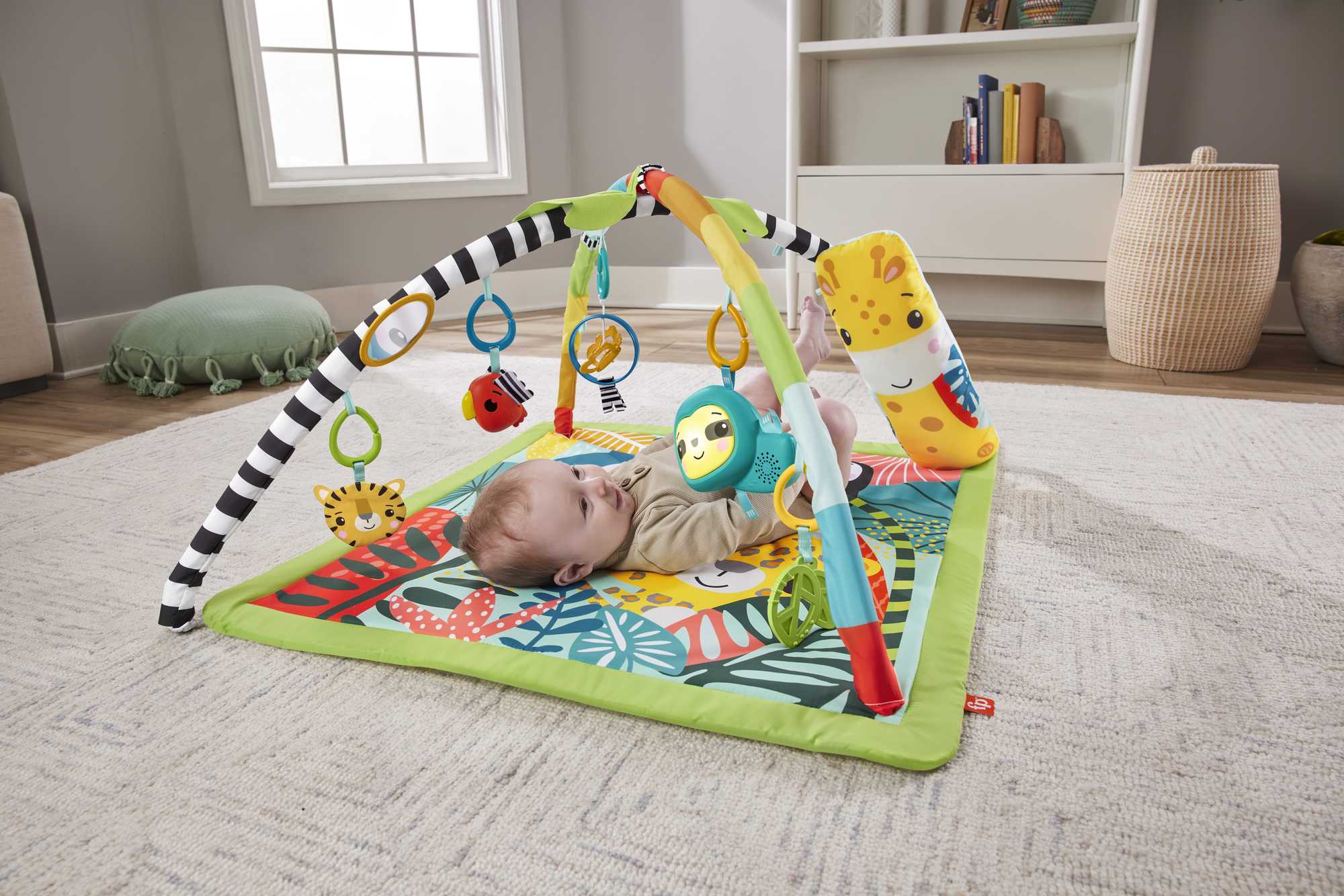 Fisher-Price Tapis D’Activités Sensorielles Amis de La Jungle 3 en 1 - Image 2