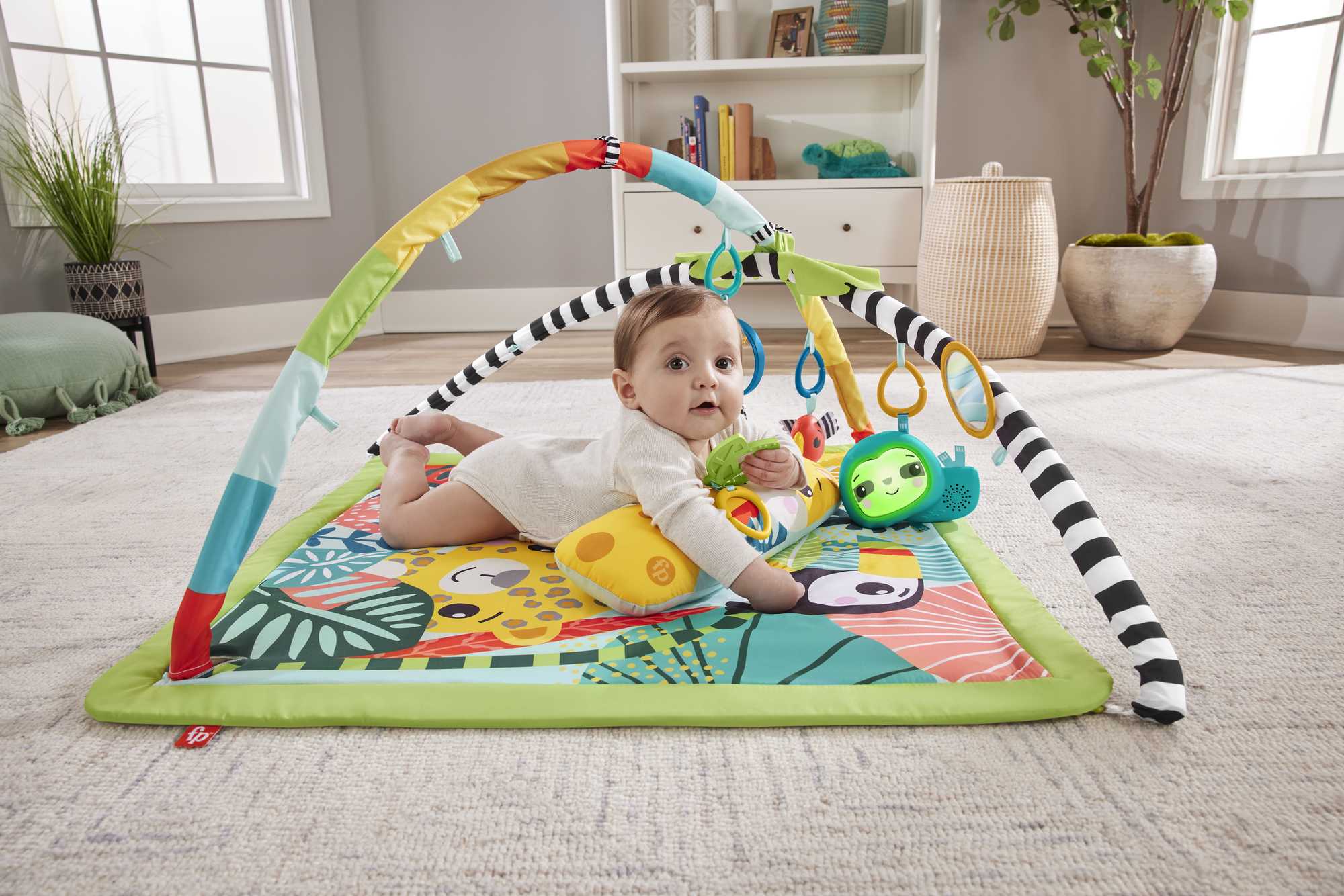 Fisher-Price Tapis D’Activités Sensorielles Amis de La Jungle 3 en 1 - Image 3