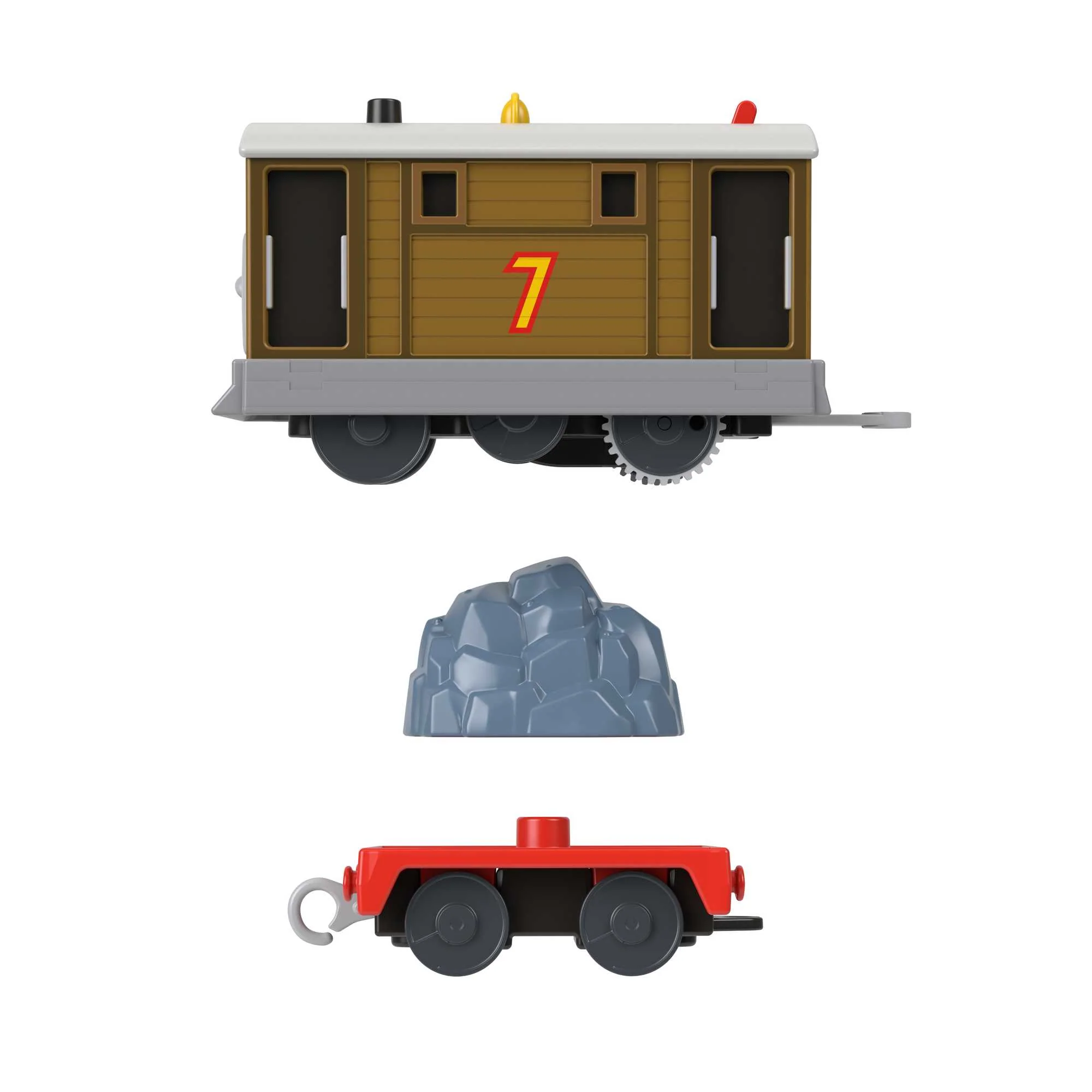 Thomas et ses Amis  Train Jouet Motorisé  Locomotive Toby, Wagon - Image 4