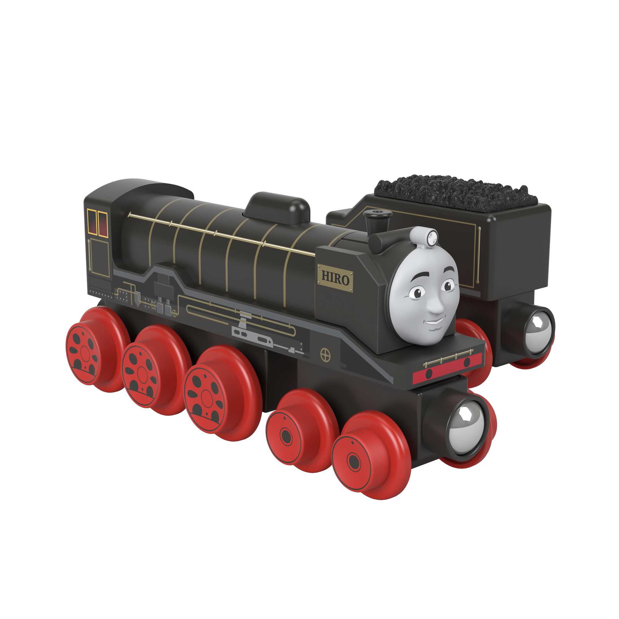 Fisher-Price Thomas et ses Amis Piste en Bois Locomotive Hiro et Wagon de Charbon - Image 2