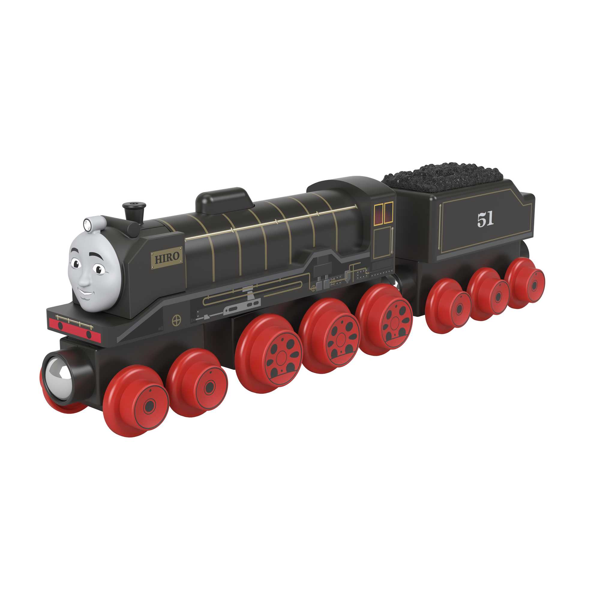 Fisher-Price Thomas et ses Amis Piste en Bois Locomotive Hiro et Wagon de Charbon - Image 5