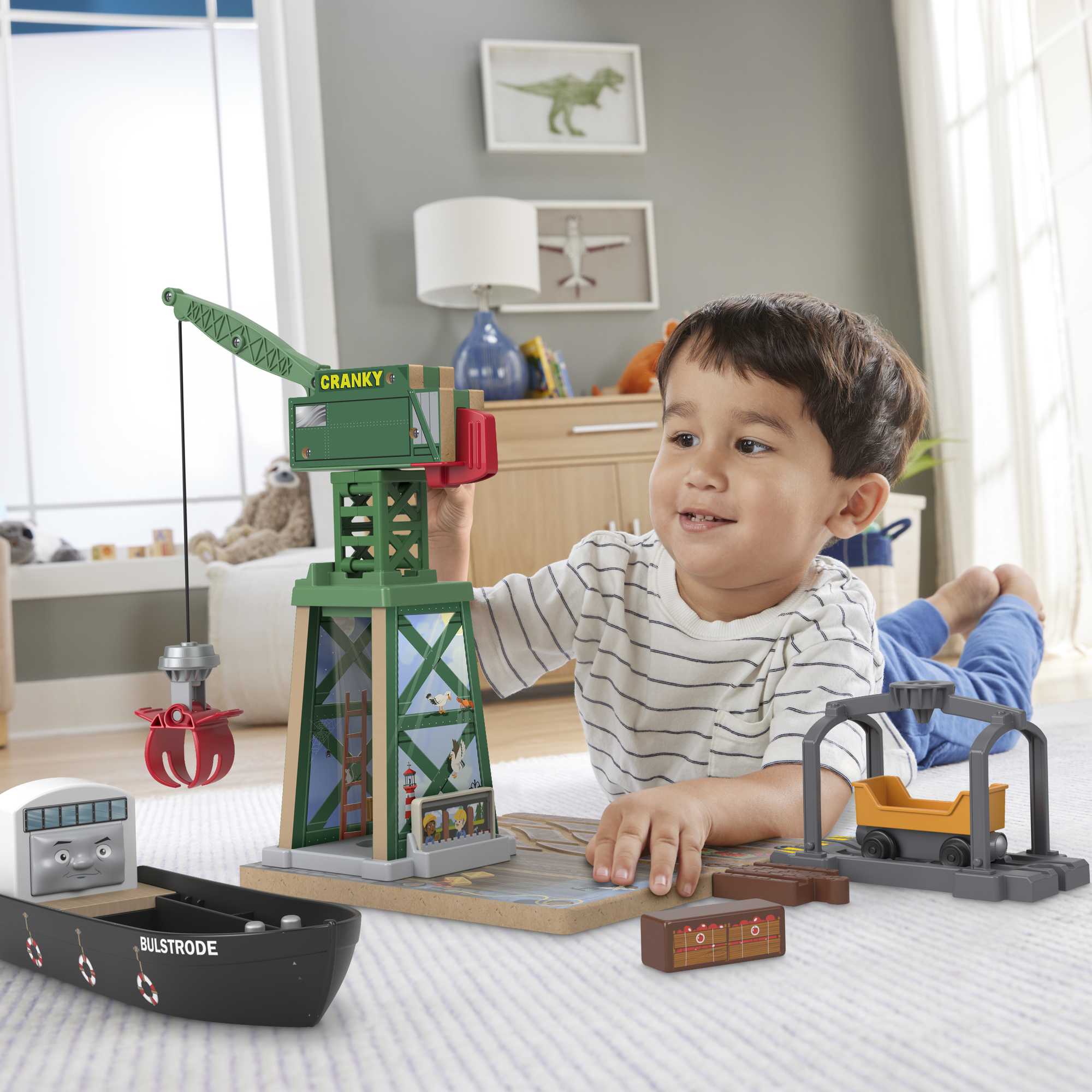 Fisher-Price Thomas et ses Amis Piste en Bois Port de Brendam - Image 2