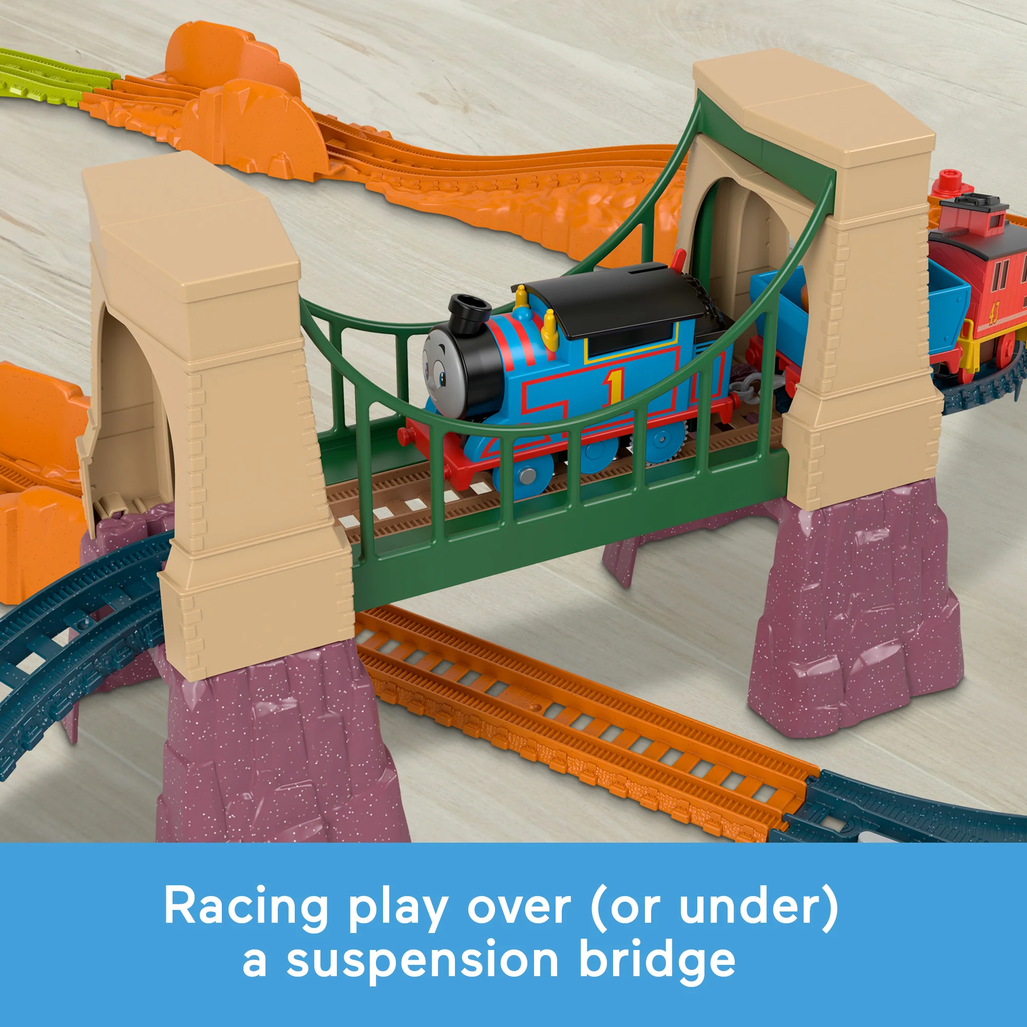 Thomas & Friends Adventures With Thomas & Brake Car Bruno Motorized Toy Train & Track Set For Kids - Image 4