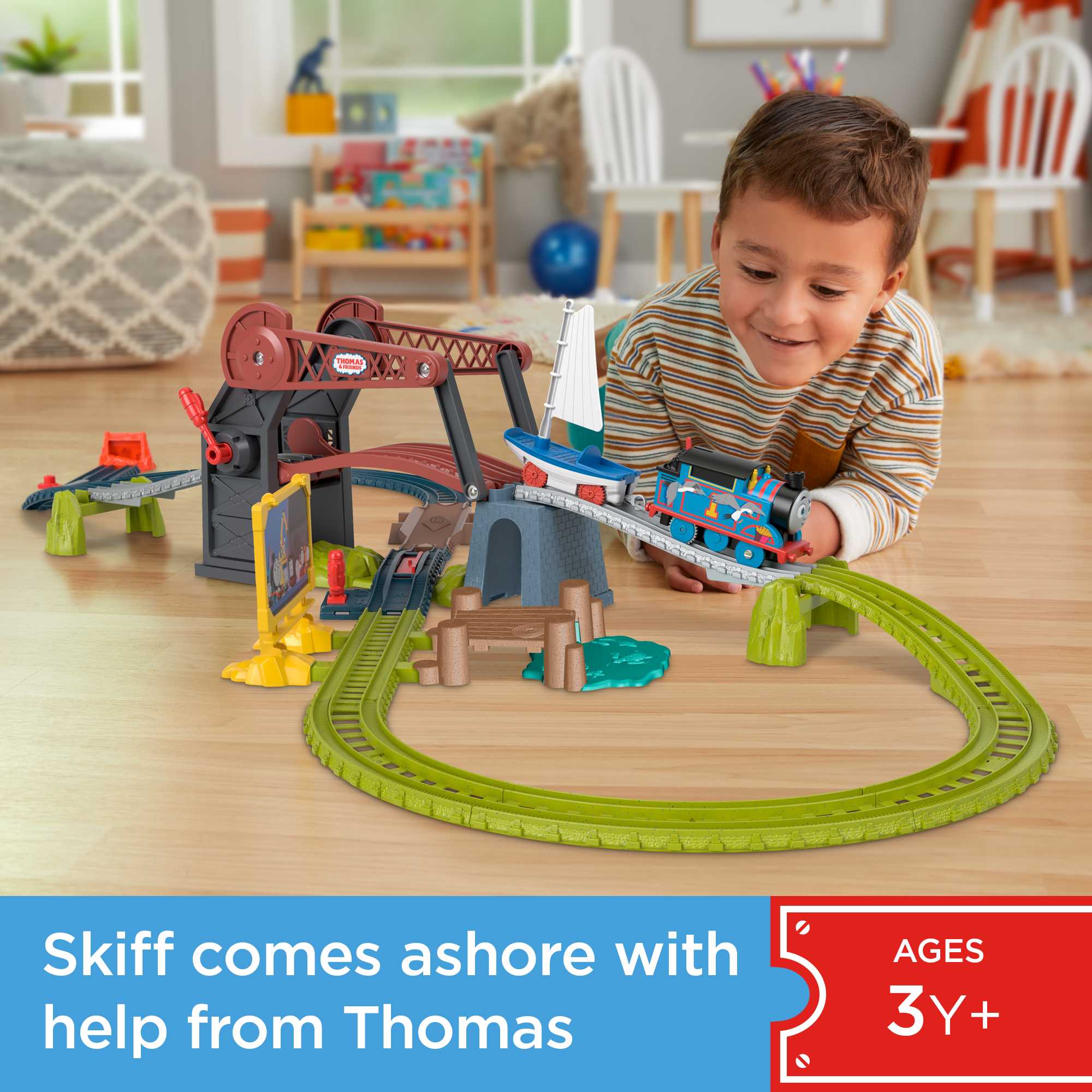 Fisher-Price Thomas & Friends Bridge Lift Thomas & Skiff - Image 2