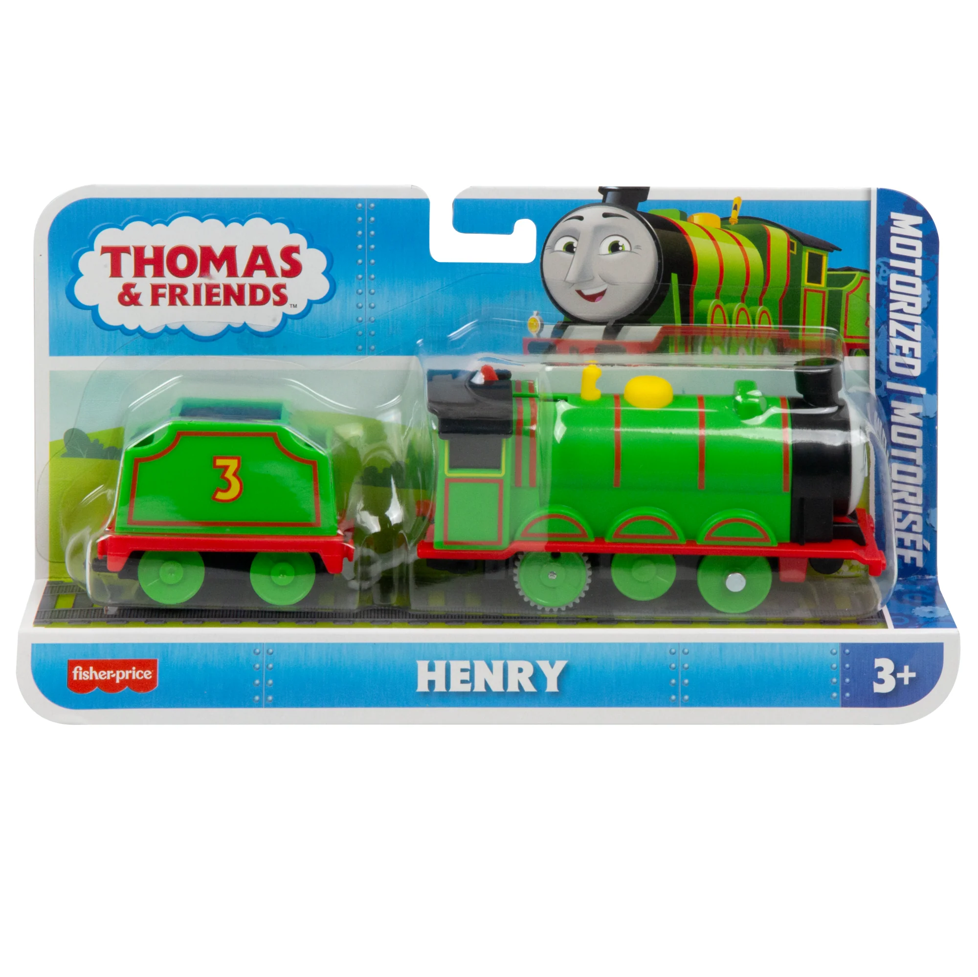Thomas & Friends Henry Motorized Toy Train Engine With Tender For Preschool Kids - Image 6