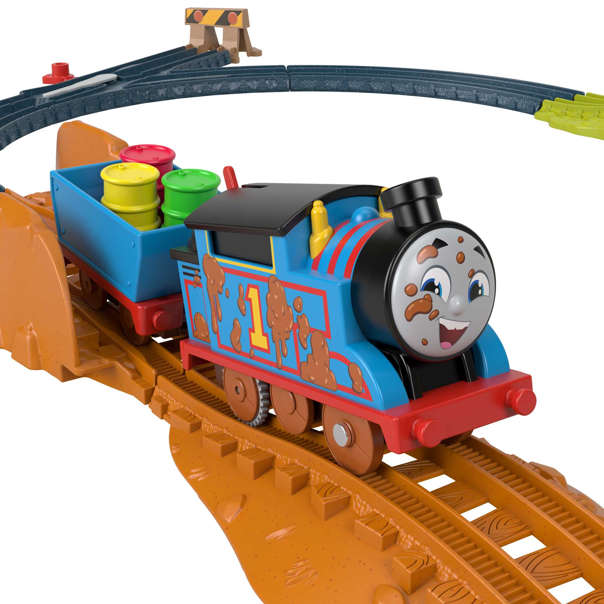 Thomas And Friends Muddy Adventure Train Set, Bumpy Track Set With Motorized Thomas Engine - Image 5