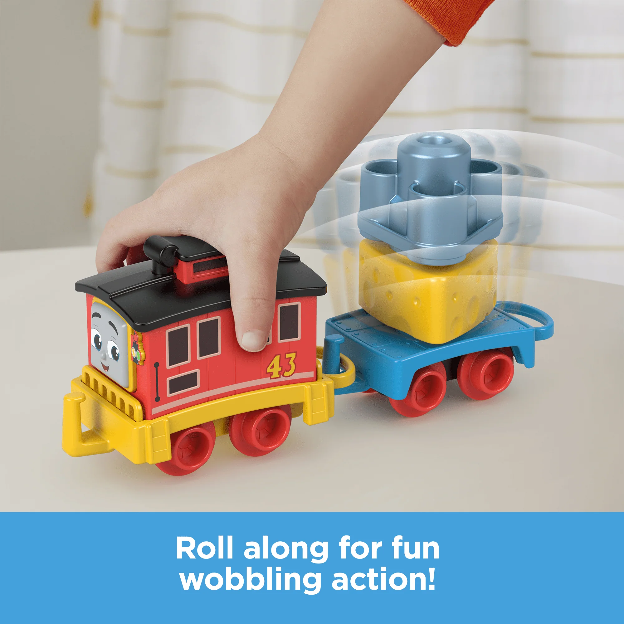 Thomas & Friends My First Brake Car Bruno Push-Along Vehicle With Stacking Cargo For Toddlers - Image 4