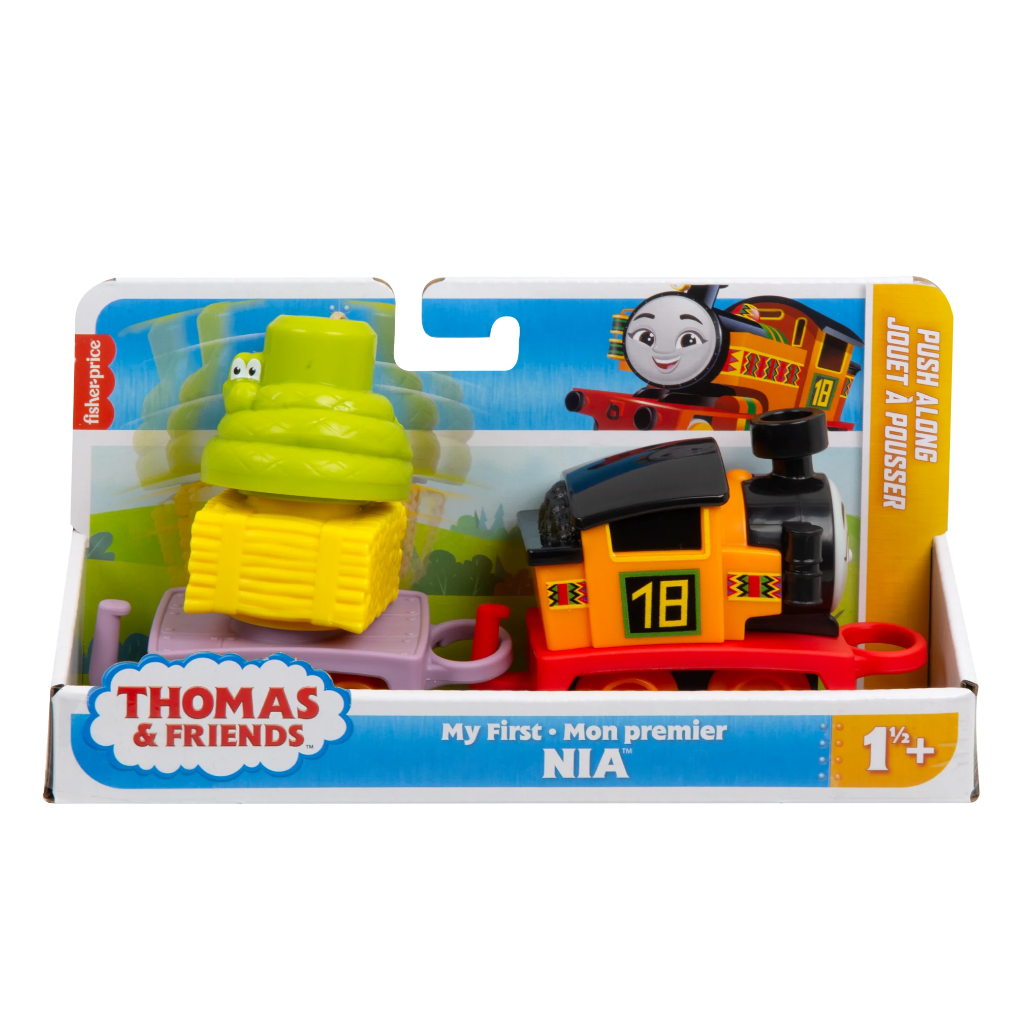 Thomas & Friends My First Nia Push-Along Toy Train With Stacking Cargo For Toddlers - Image 6