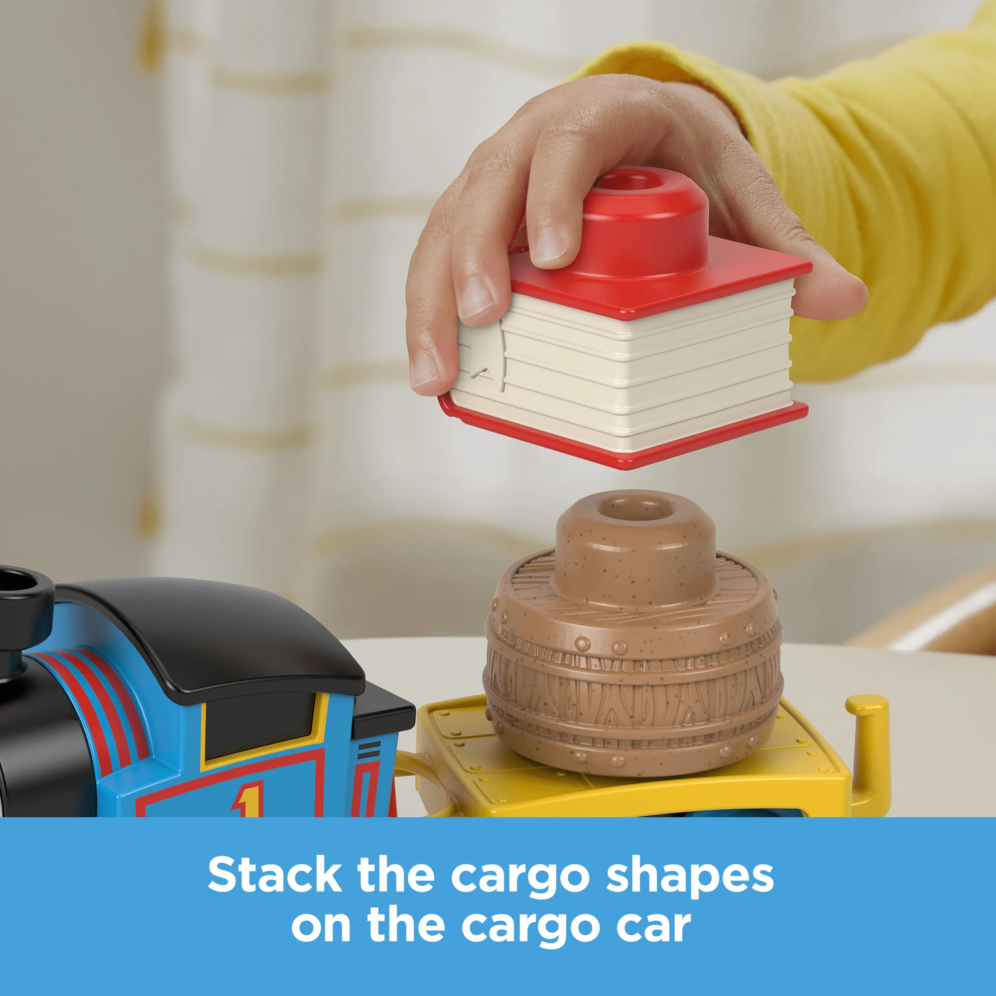 Thomas & Friends My First Thomas Push-Along Toy Train With Stacking Cargo For Toddlers - Image 3